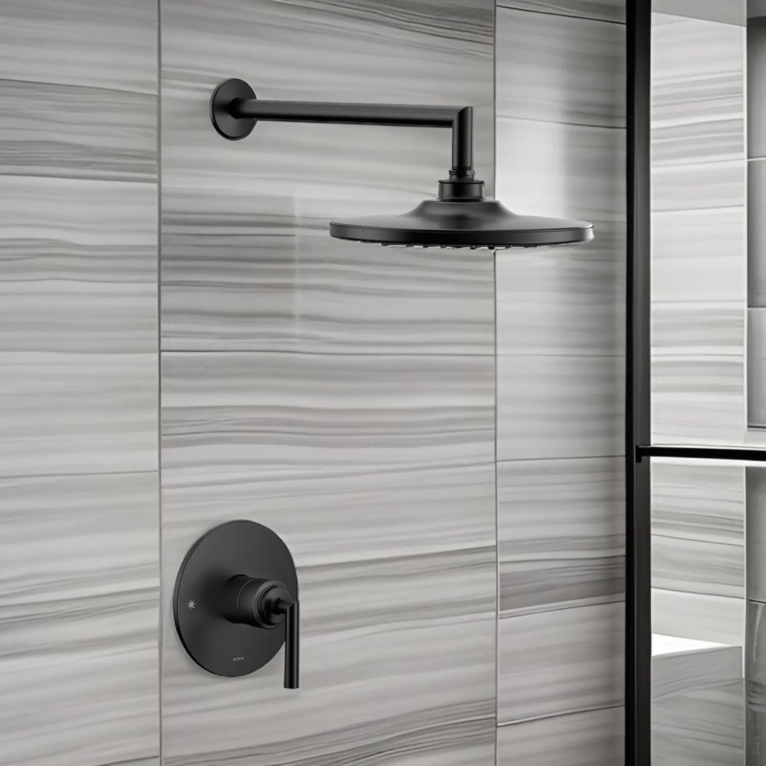 Moen UTS32002BL Moen Arris M-Core 3-Series Single-Handle Shower Faucet with 10