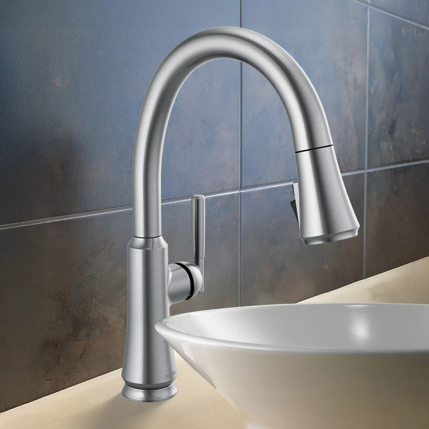 Delta 9179-AR-DST Delta Coranto Kitchen Faucet, Pull-Down, DIAMOND Seal, MagnaTile Docking, ADA, 1.8 GPM, Arctic Stainless - 9179-AR-DST