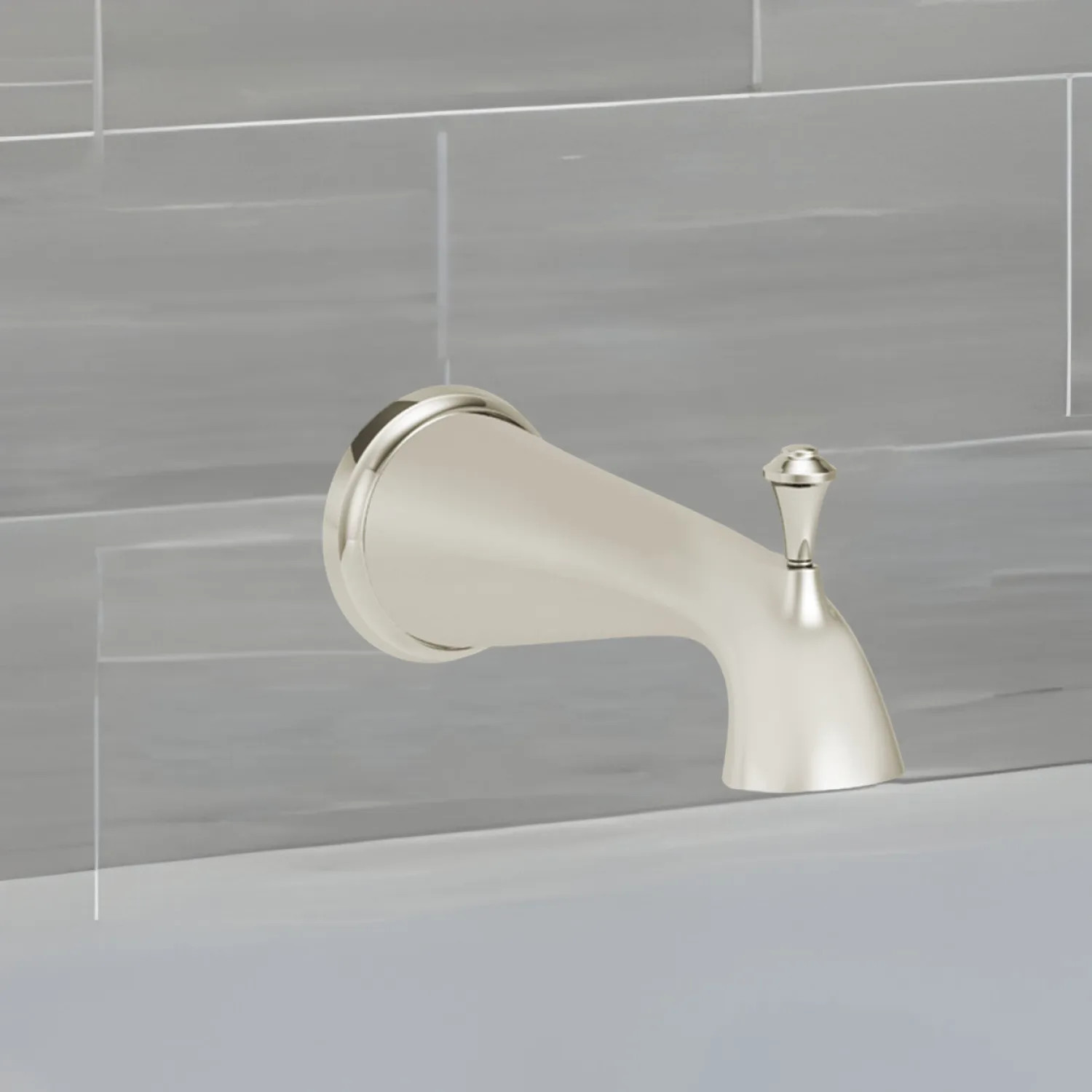 American Standard 8888104.013 American Standard Delancey Diverter Tub Spout, Wall Mount, Metal, 1/2