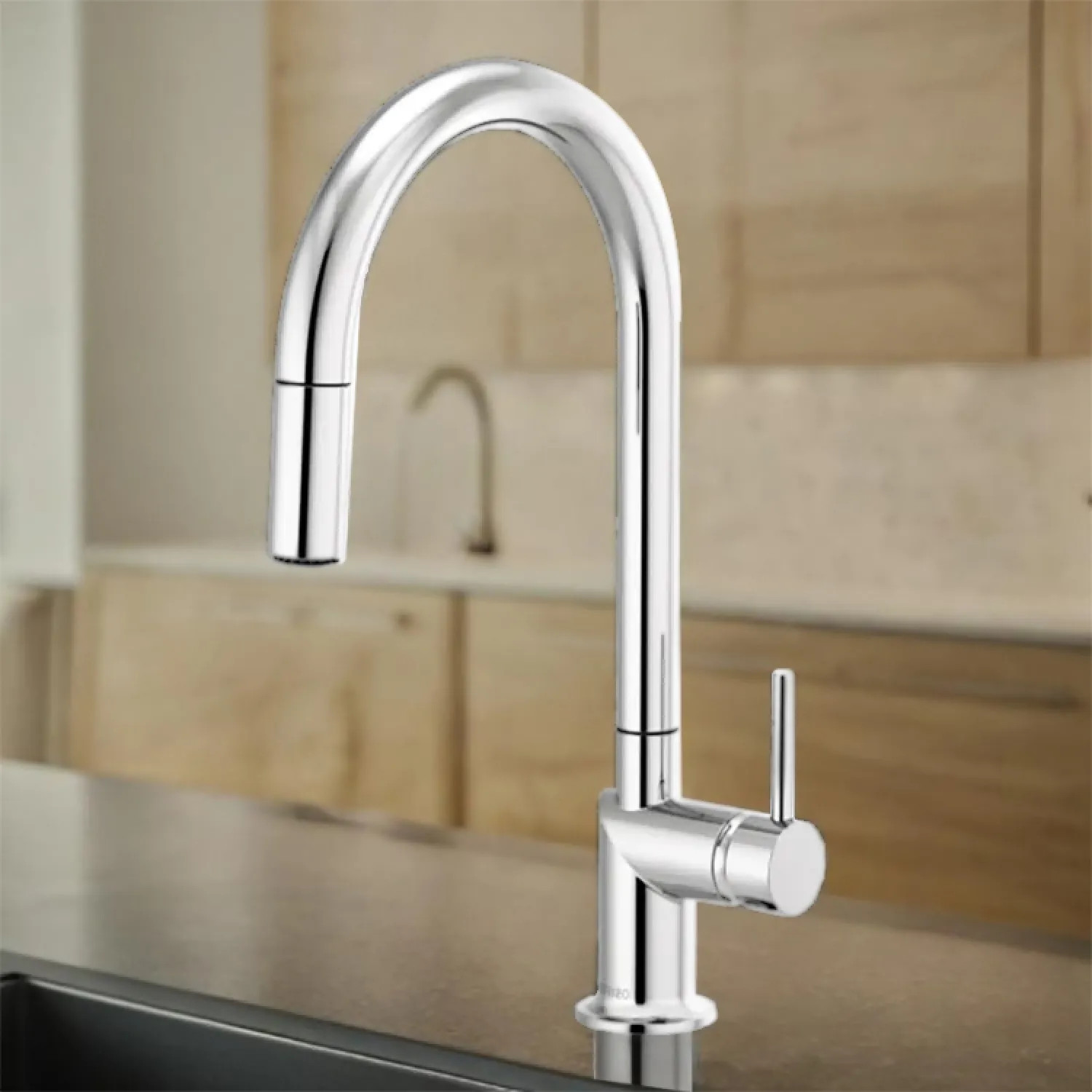 Brizo 63075LF-PCLHP Brizo Odin Single Handle Pull-Down Kitchen Faucet with Swivel Spout, MagneDock, DIAMOND Seal, Two Function, 1.8 GPM, Polished Chrome - 63075LF-PCLHP