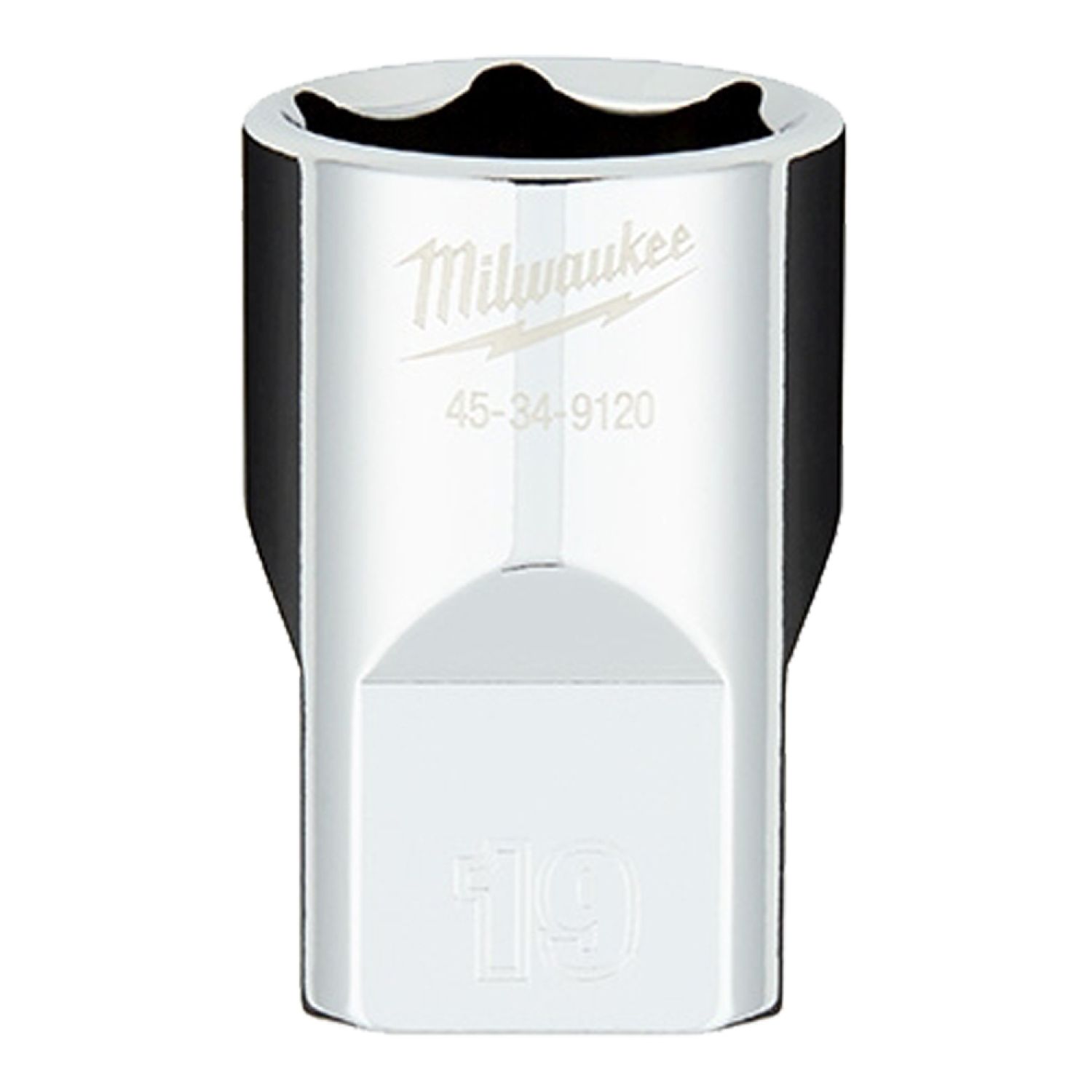 Milwaukee 45-34-9120 Milwaukee 19mm Metric 6-Point Socket with 1/2