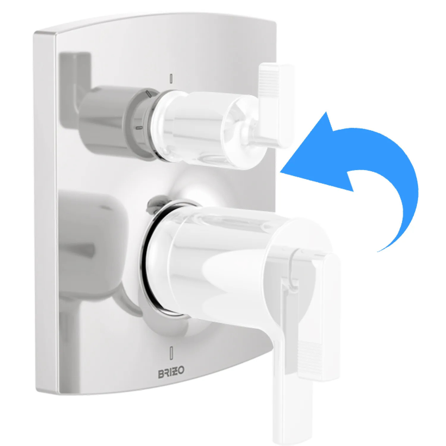 Brizo Kintsu 6 Function Escutcheon Assembly and Valve Seal, Polished ...