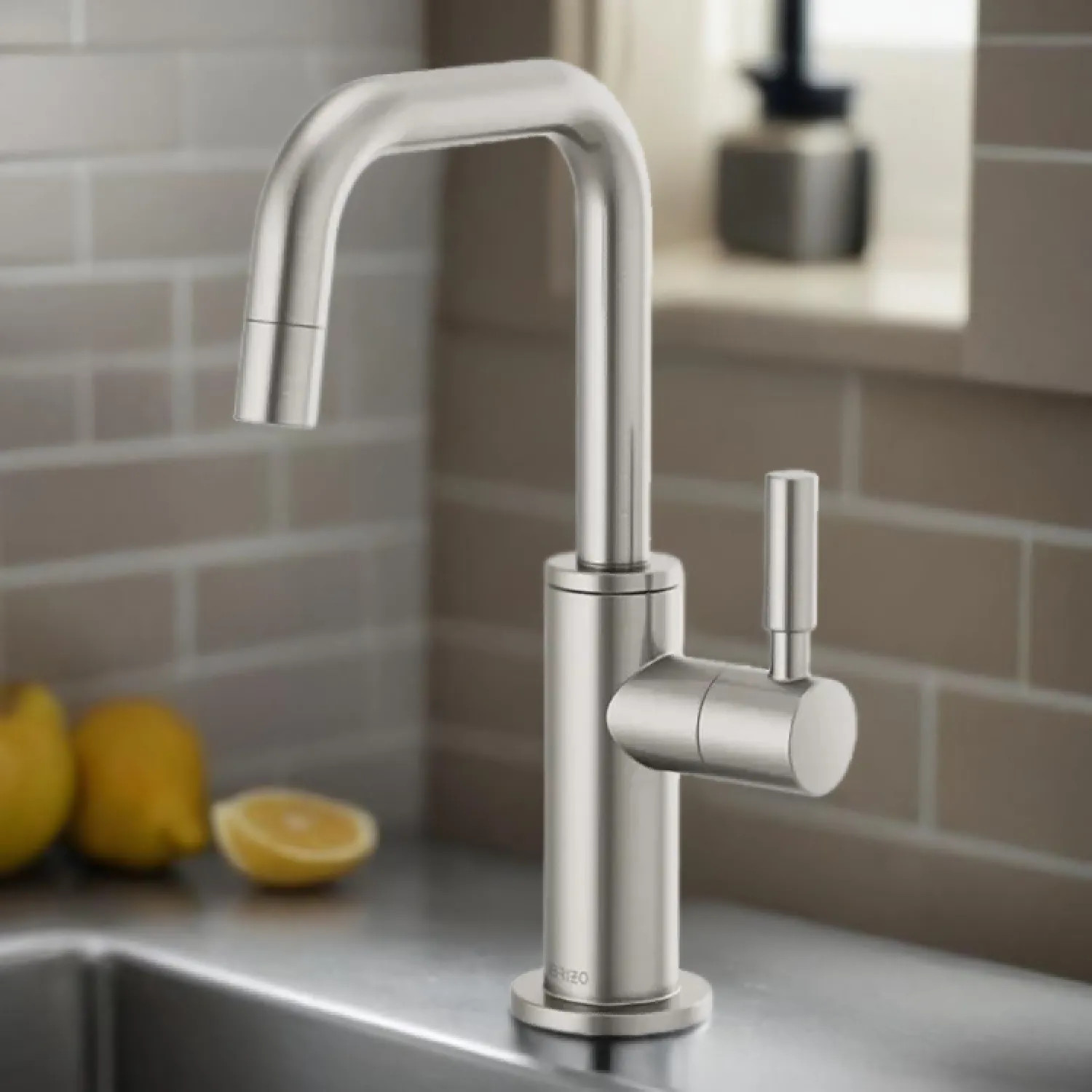 Brizo 61365LF-C-SS Brizo Jason Wu Single-Handle Cold Water Beverage Faucet with Square Spout, 1.5 GPM, Brilliance Stainless - 61365LF-C-SS