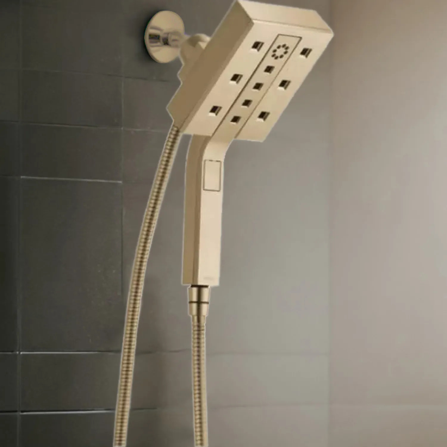 Brizo 86280-GL-2.5 Brizo Essential Hydrati 2-in-1 Multi-Function Shower, MagneDock, H2Okinetic, 2.5 GPM, Brilliance Luxe Gold - 86280-GL-2.5