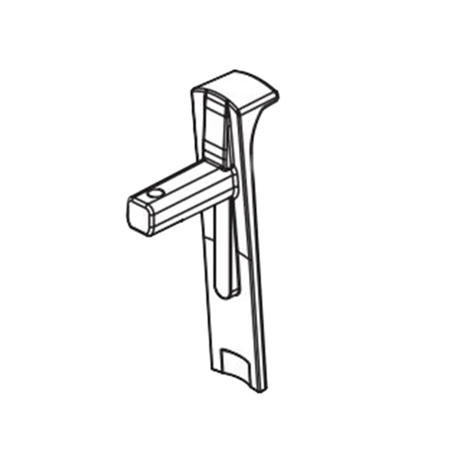 Delta RP100401 Delta Stryke 9in Chrome Spout for Floor Mount Tub Filler - RP100401