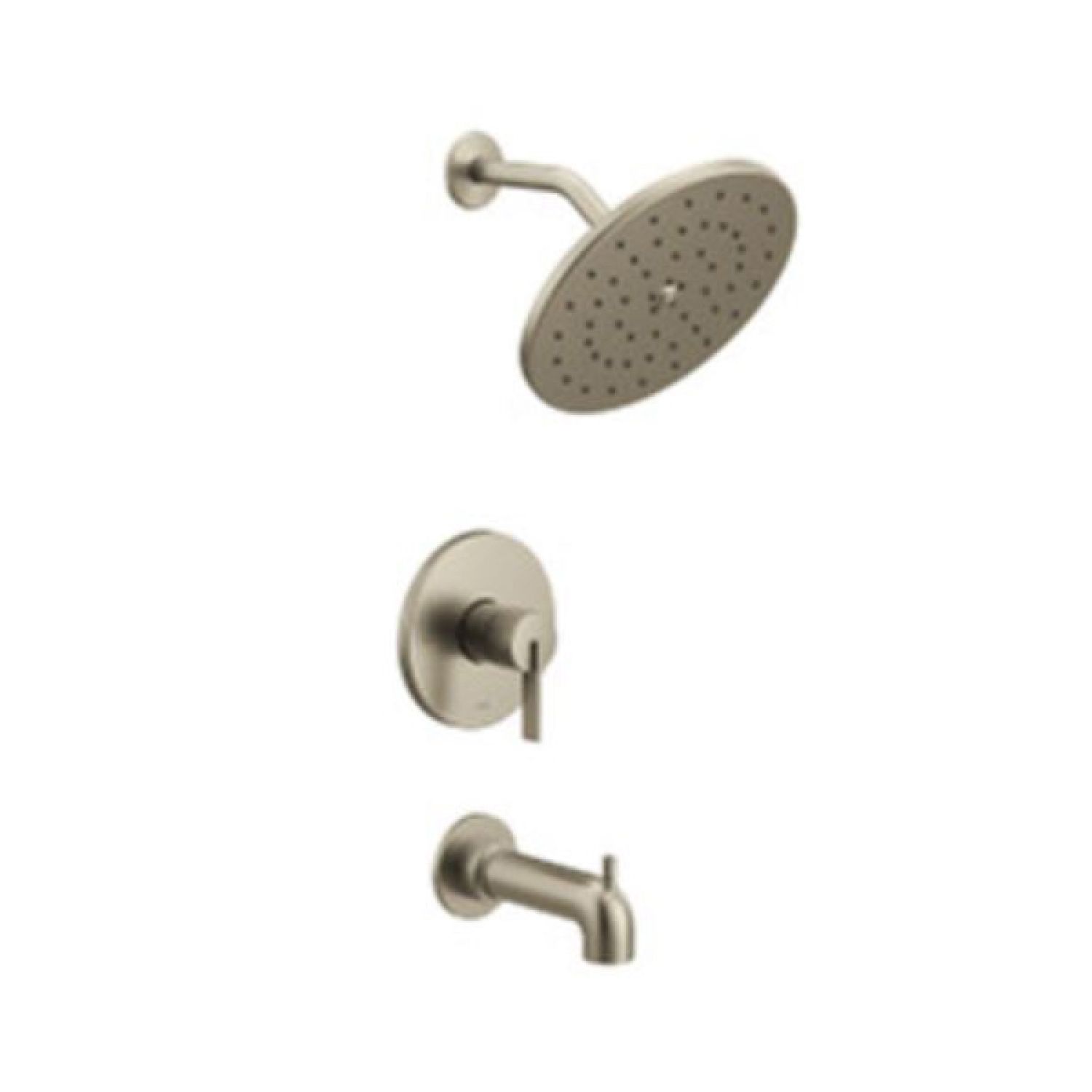 Moen UT3363BN Moen Cia M-Core 3-Series Tub/Shower Faucet with 2.5 GPM Rainshower, 1-Function, Single Lever Handle, M-PACT, Immersion, Brushed Nickel - UT3363BN