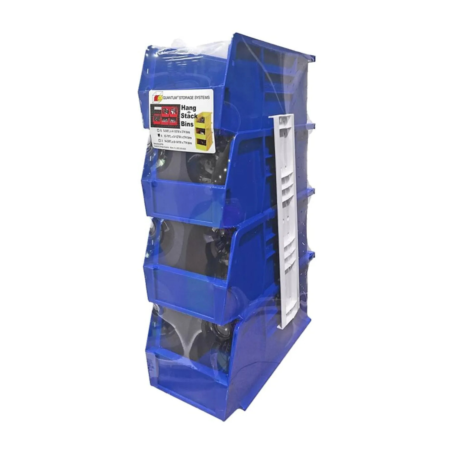  RQUS230BL Quantum Hang and Stack Bin, Blue - RQUS230BL