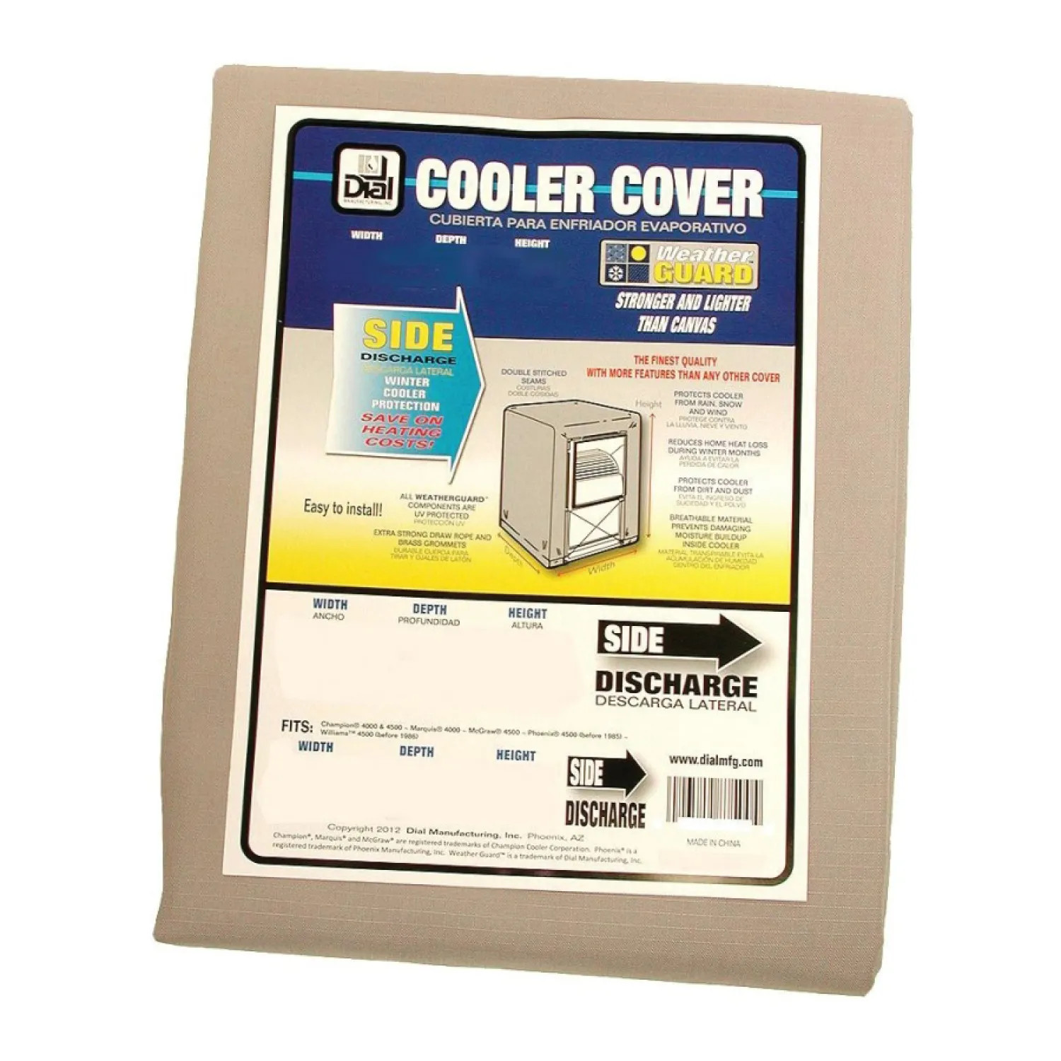  8750 Dial Side Draft Evaporative Cooler Cover, 34