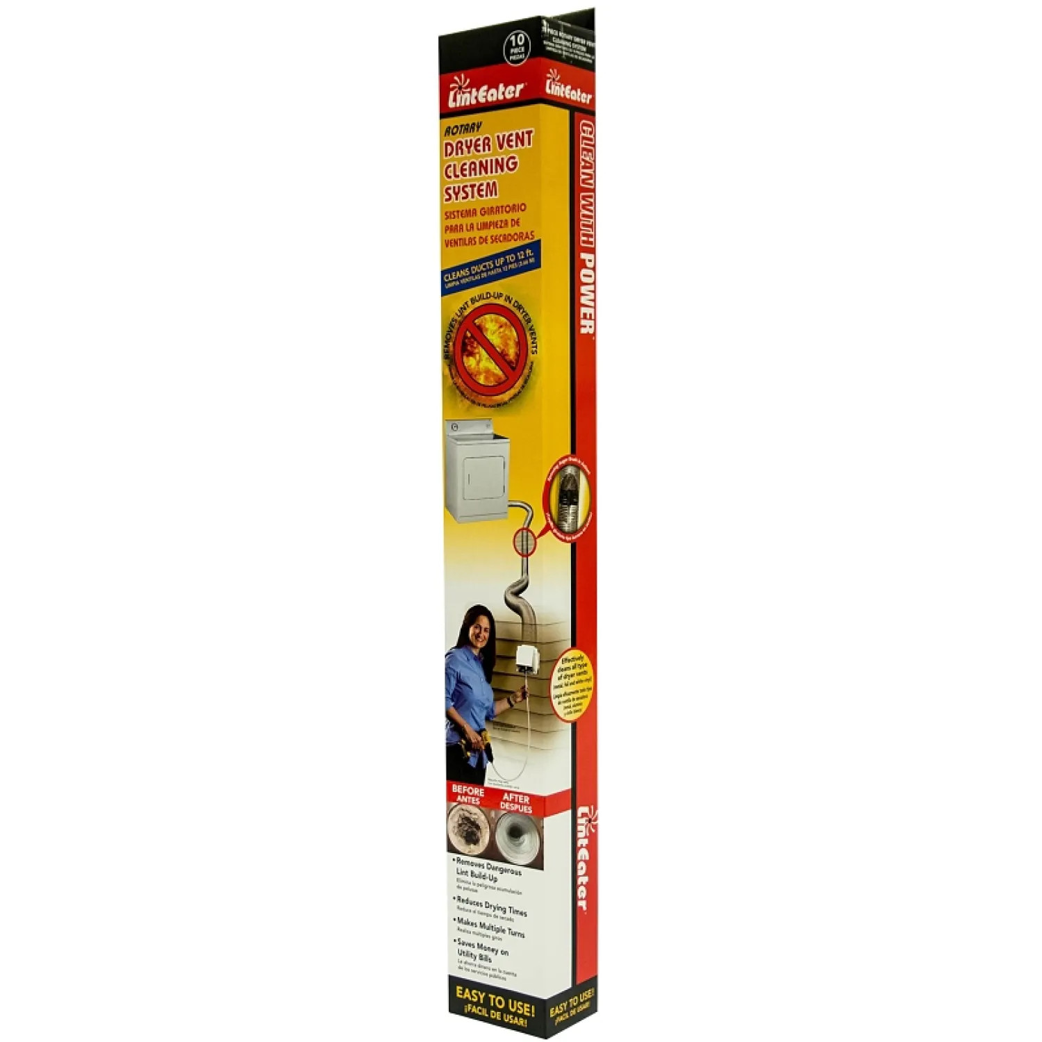  RLE202 HY-C RLE202 DRYER VENT CLEAN SYSTEM 10PC