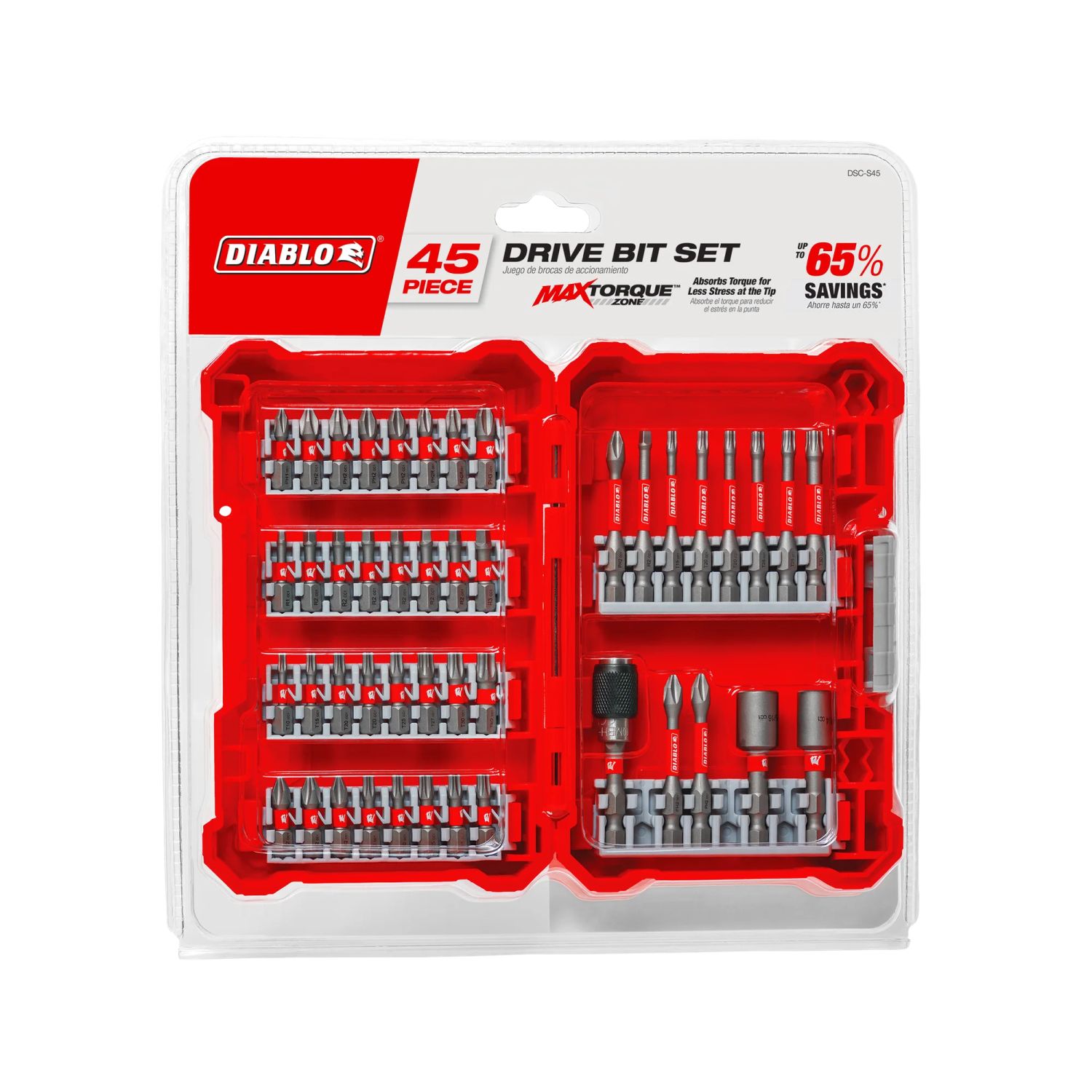 Diablo DSC-S45 Diablo 45-Piece Screwdriving Set for Impact and Drill Drivers - DSC-S45