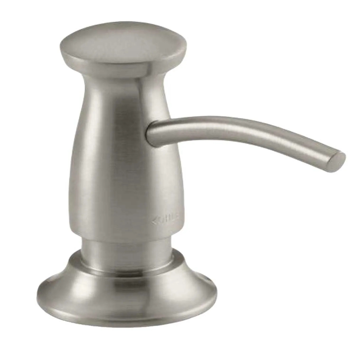 Kohler 1893-C-BN Kohler Transitional 16 Oz. Soap/Lotion Dispenser, Round, Vibrant Brushed Nickel - K-1893-C-BN