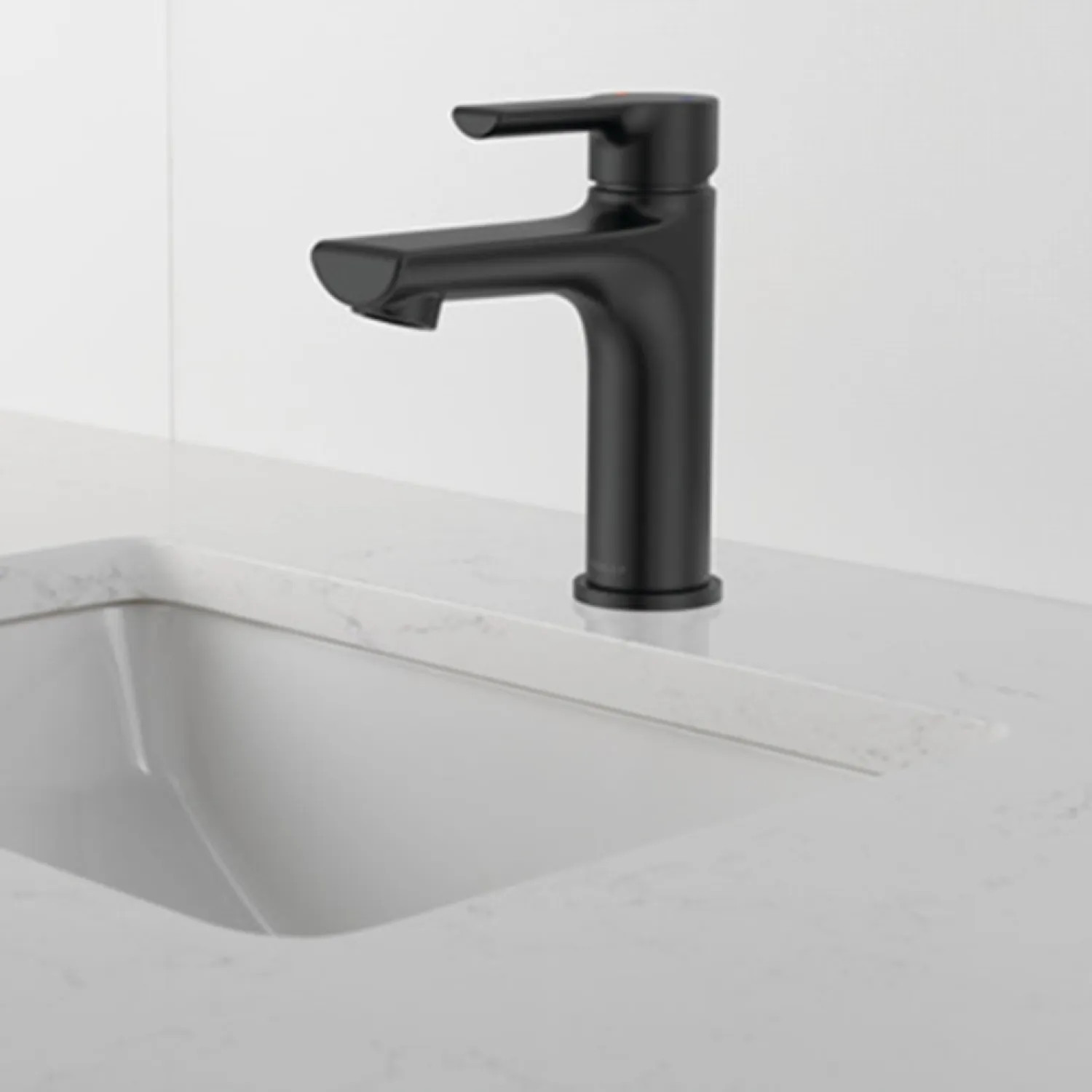Peerless P1513LF-BL Peerless Flute Single-Hole Bathroom Faucet with 50/50 Pop-Up Drain, Single-Handle, 1.0 GPM, Lever Handle, ADA, WaterSense, Matte Black - P1513LF-BL