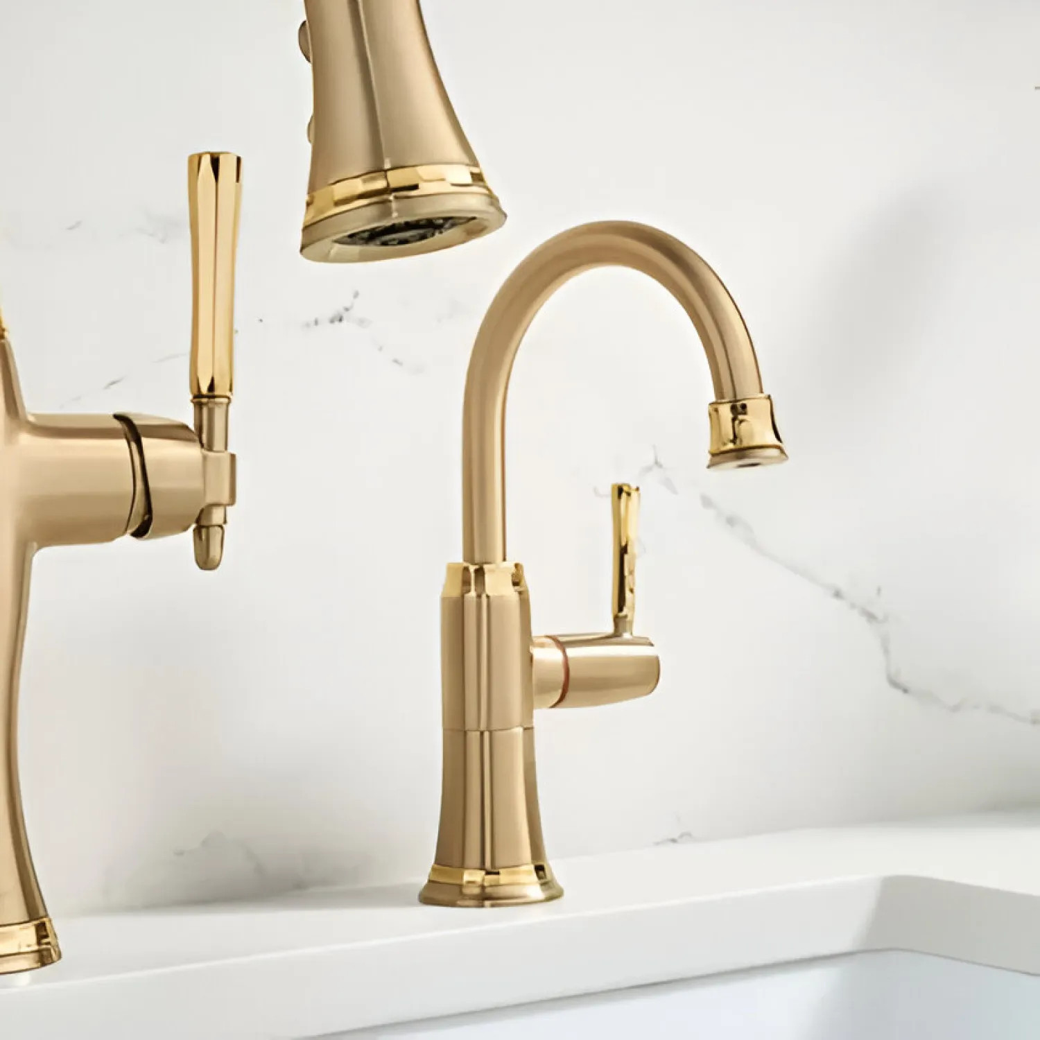 Brizo 61358LF-H-GLPG Brizo Tulham One-Handle Instant Hot Water Faucet, Luxe Gold/Polished Gold - 61358LF-H-GLPG