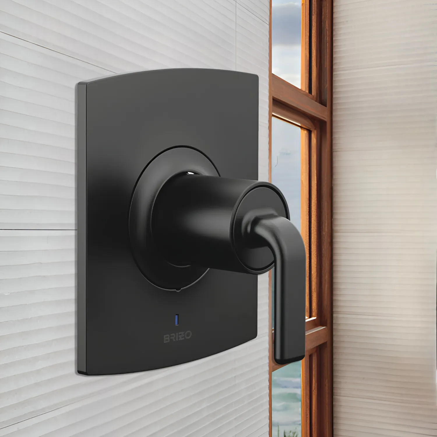 Brizo T60006-BLLHP Brizo Kintsu TempAssure Thermostatic Valve Trim with Temperature and Volume Control, Matte Black - T60006-BLLHP