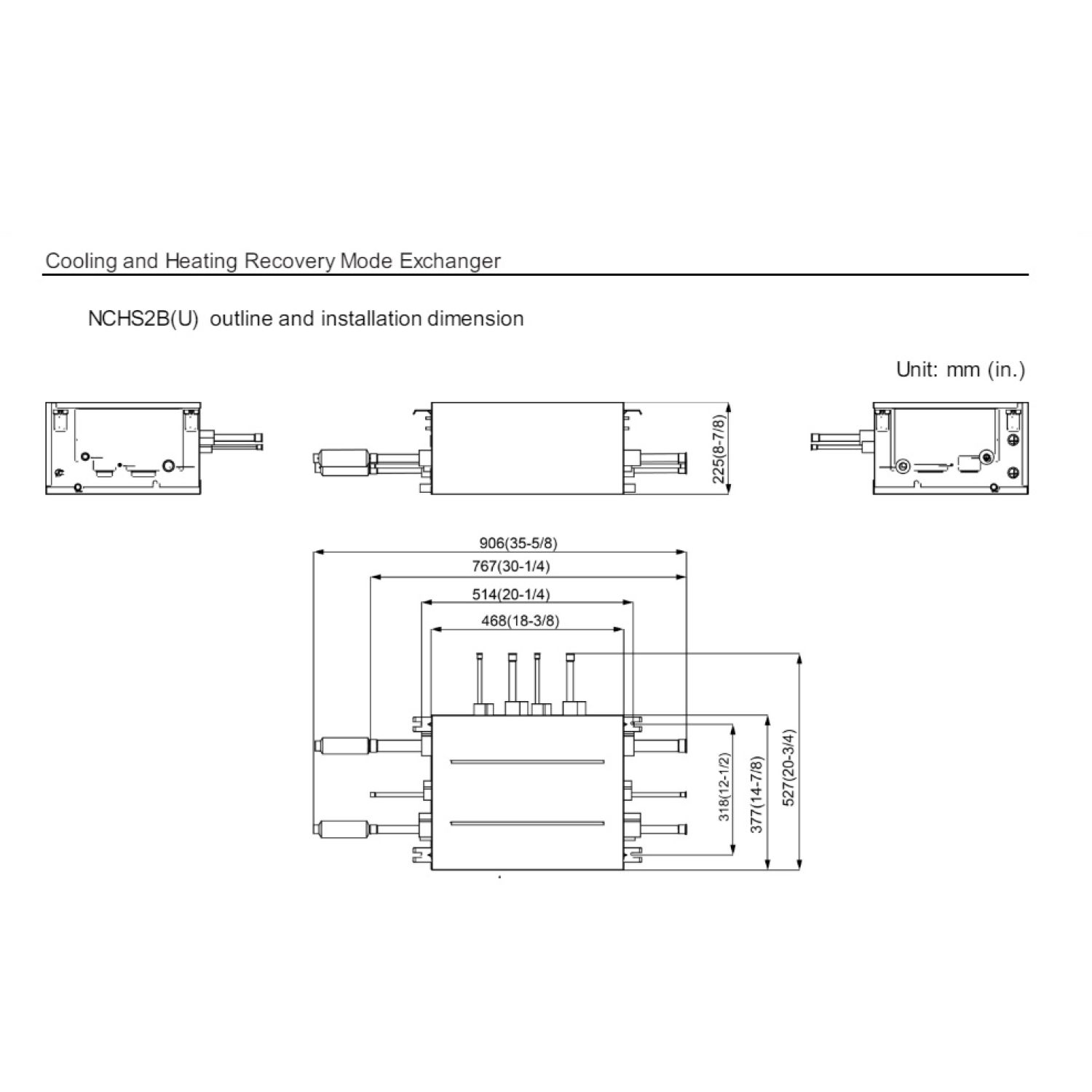   GREE VRF 208/230V Cooling and Heating Recovery Mode Exchanger - NCHS2B(U)