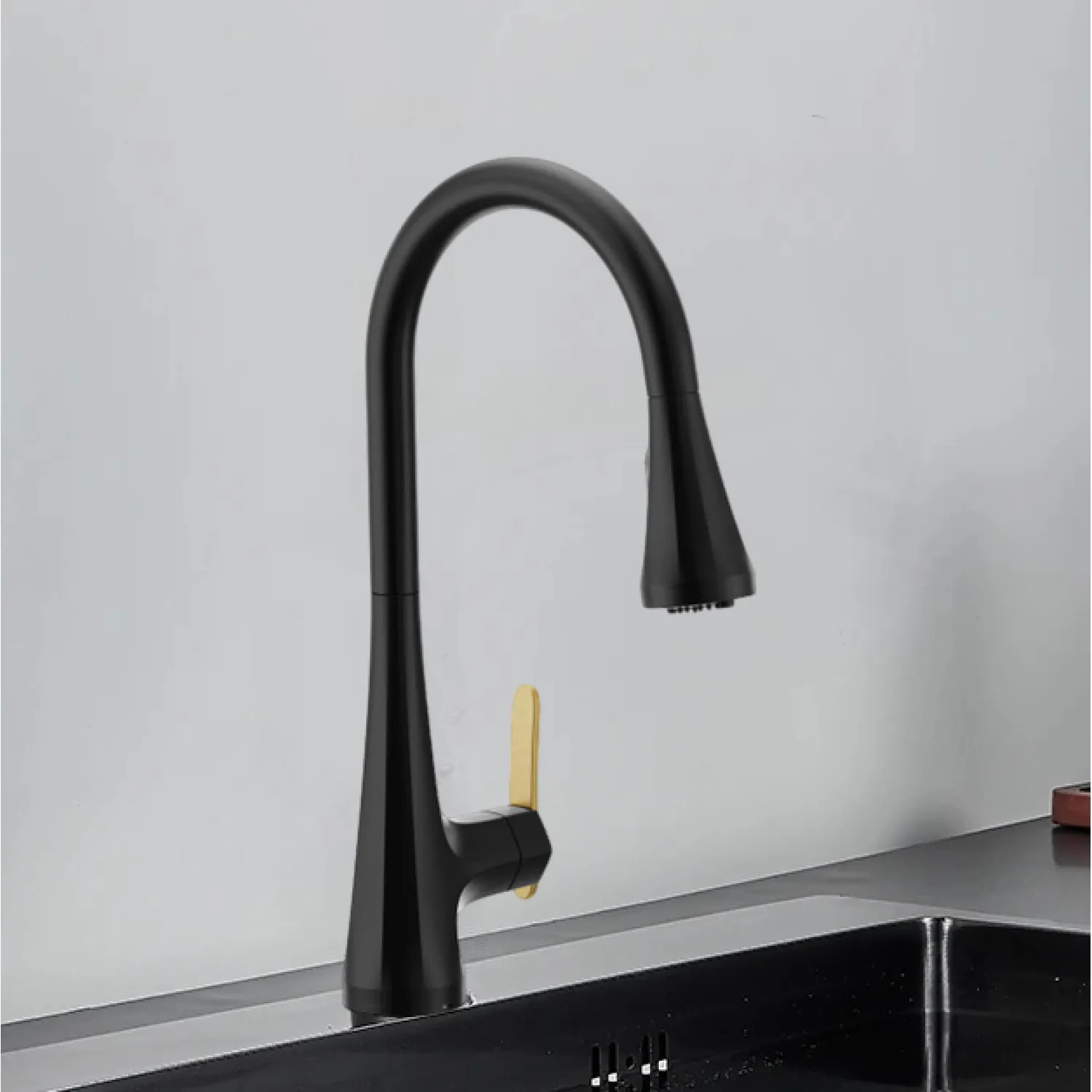 Moen FS7235BL Moen Sinema Matte Black Single-Handle High-Arc Pulldown Kitchen Faucet with 3-Water Filter Function Spray Wand, WaterSense, PowerClean, ADA-Compliant, 1.5 GPM - FS7235BL