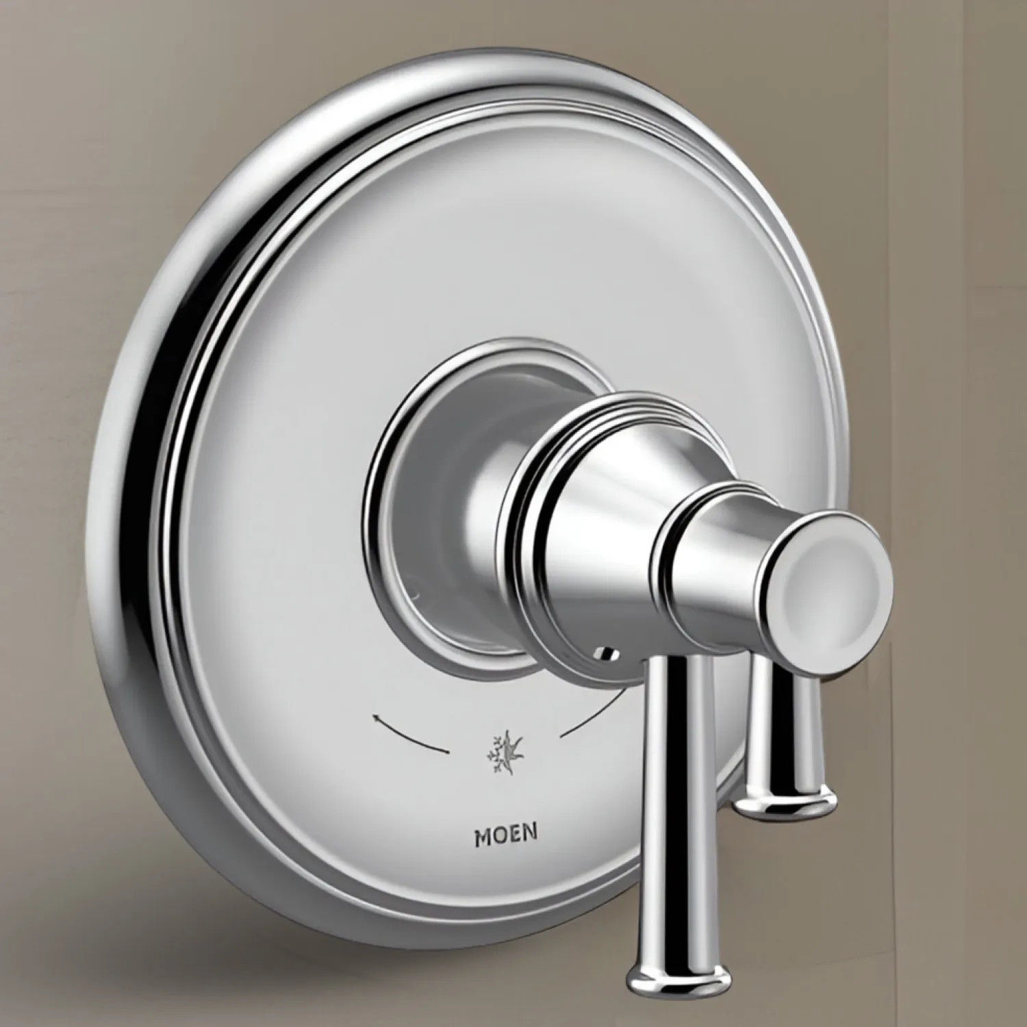 Moen UT4311 Moen Belfield Two-Handle Valve Only Trim w/ Flow Control and Temperature Adjust, Lever Handle, M-Core 4, Thermostatic Cartridge, Chrome - UT4311