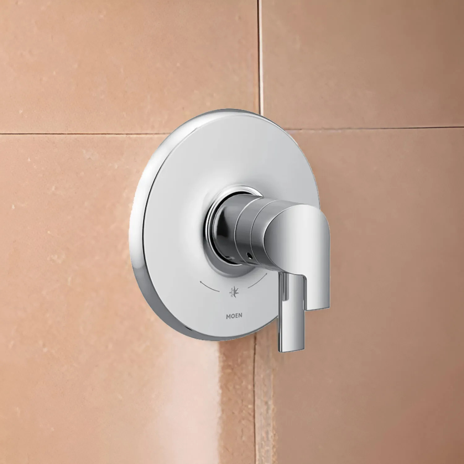 Moen UTS4201 Moen Doux Two-Handle Valve Only Trim with Flow Control and Temperature Adjust, Lever Handle,  M-Core 4, Thermostatic Cartridge, Chrome - UTS4201