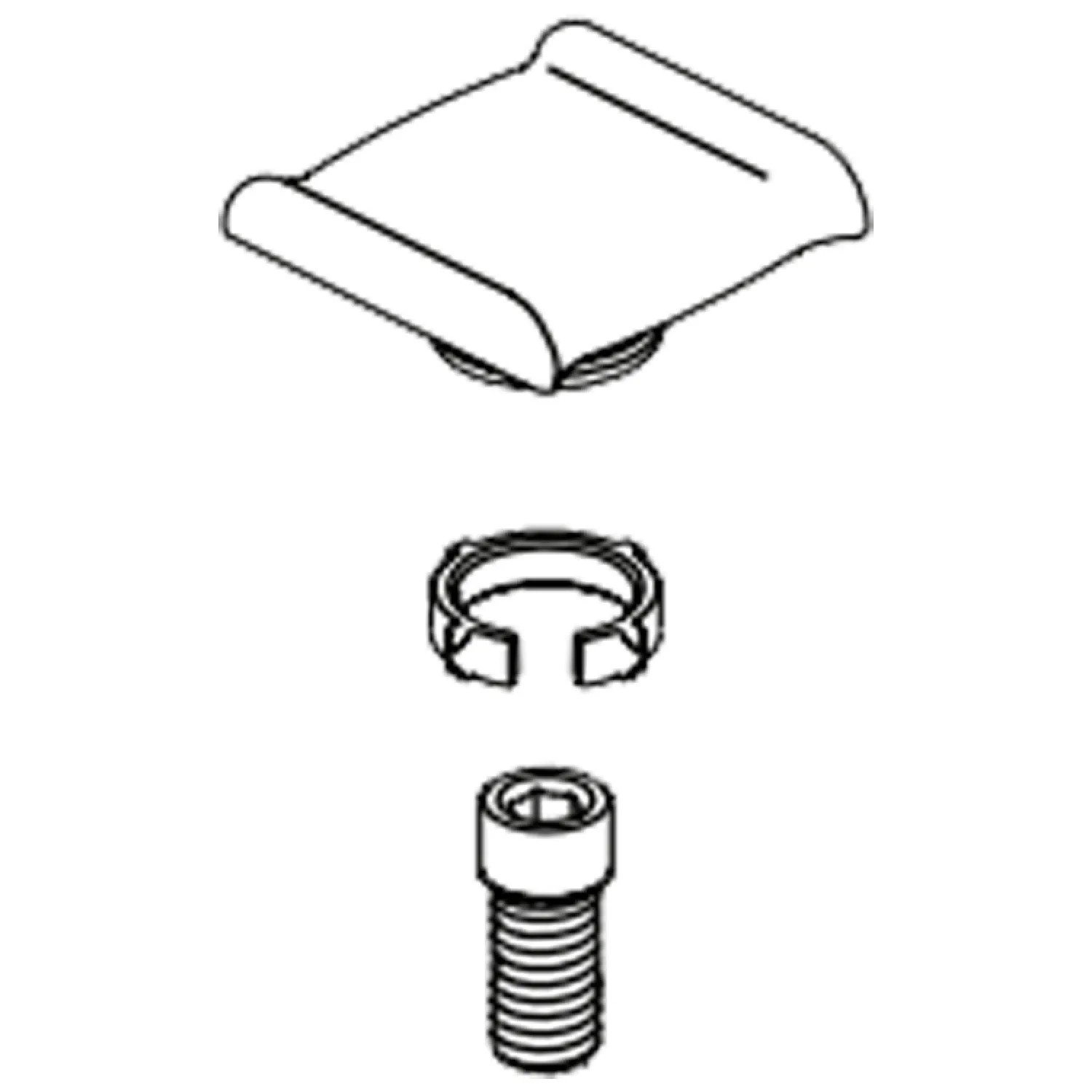 Brizo RP101592BNX Brizo Kintsu Screw and Cap for Thermostatic Valve Trim, Brilliance Black Onyx - RP101592BNX