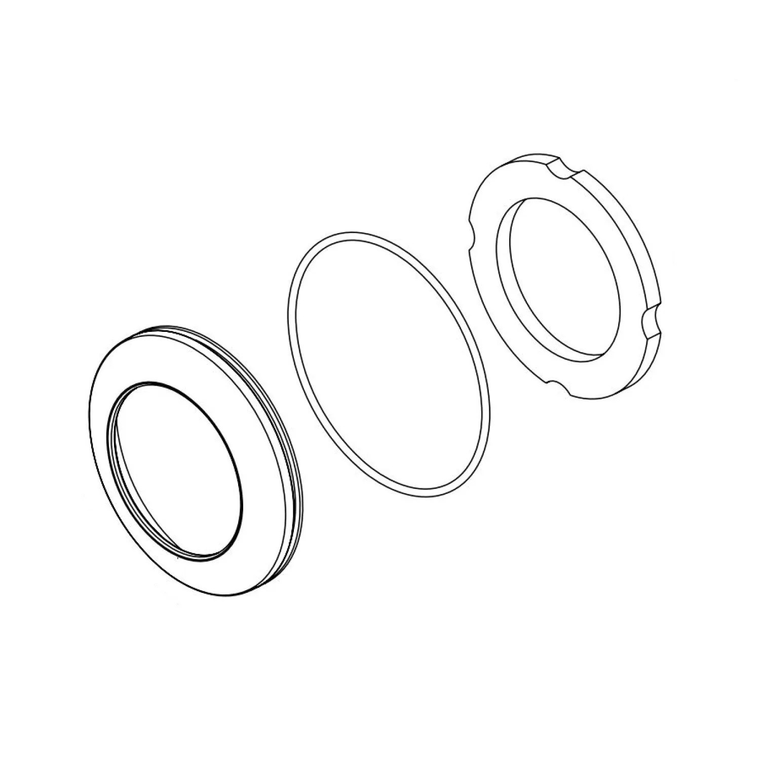 Brizo RP101584BNX Brizo Kintsu Trim Ring, Brilliance Black Onyx - RP101584BNX