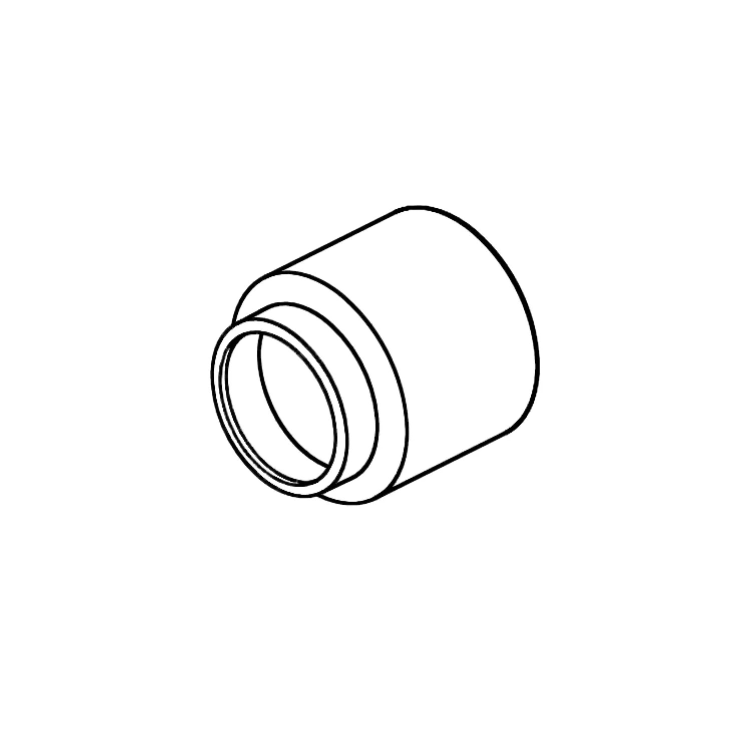 Brizo RP101585BNX Brizo Kintsu Thermostatic Valve Trim Sleeve, Brilliance Black Onyx - RP101585BNX