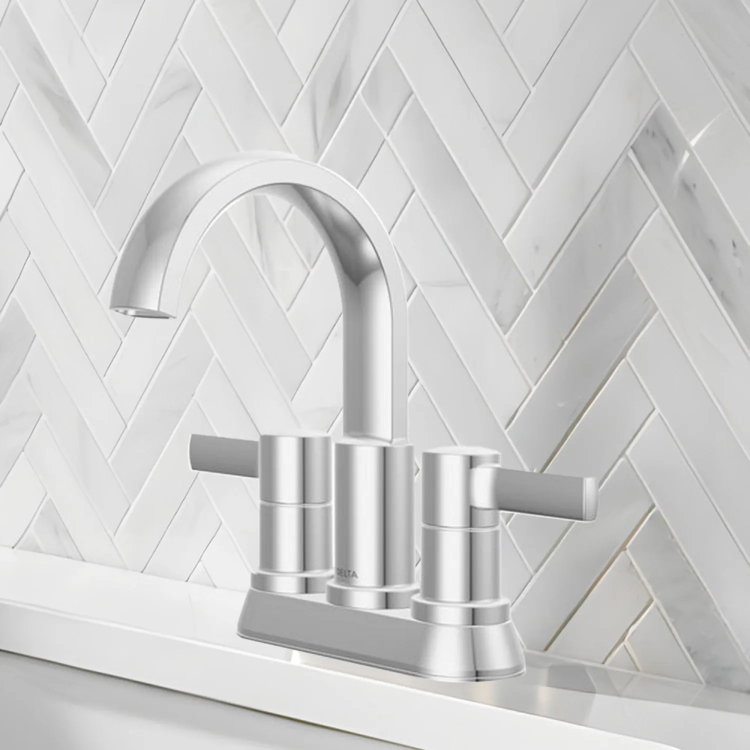 Delta 25855LF Delta Albion Two Handle Centerset Bathroom Faucet, ADA, 1.2 GPM, Chrome - 25855LF