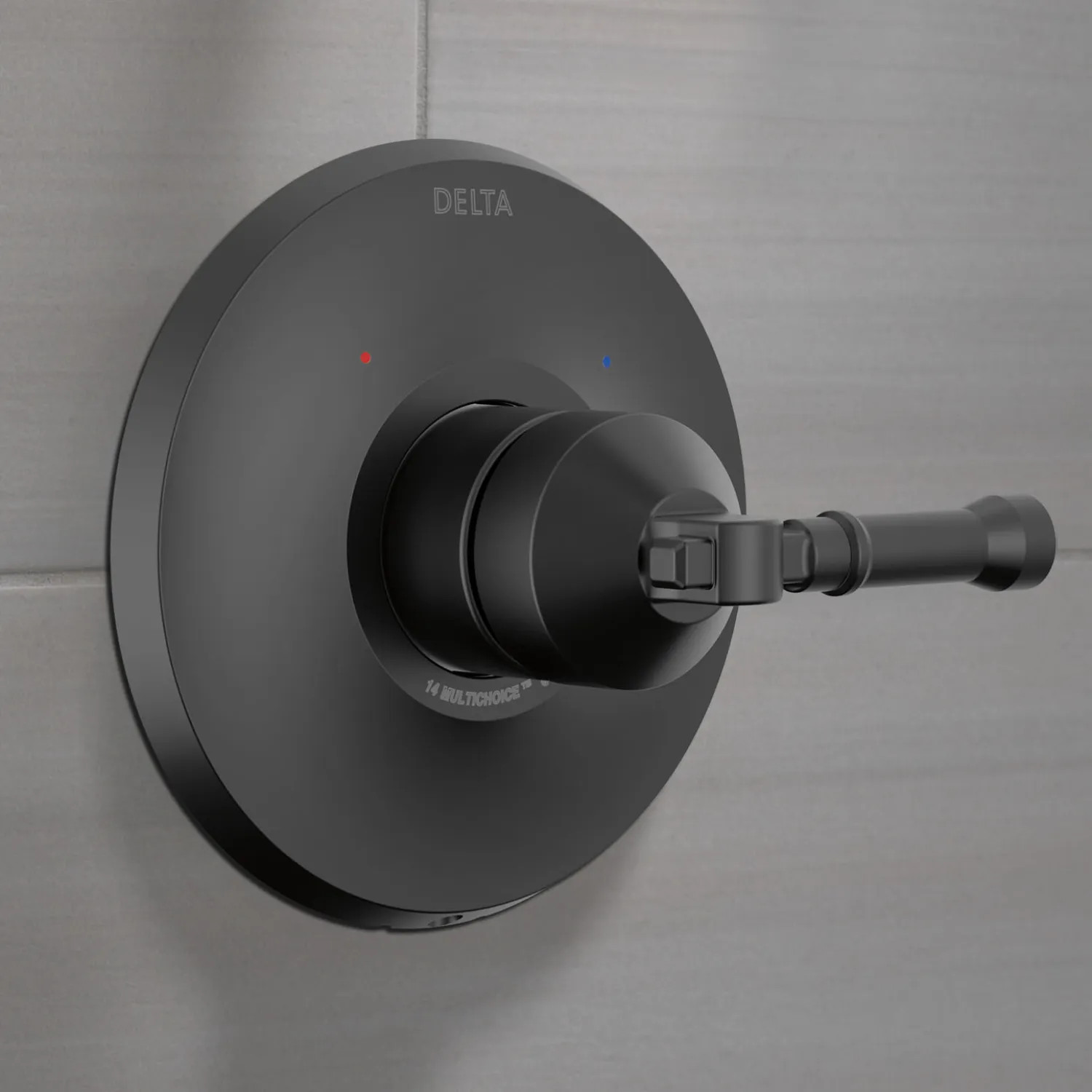 Delta T14084-BL Delta Broderick Monitor 14 Series Valve Only Trim, ADA, MultiChoice, Matte Black - T14084-BL