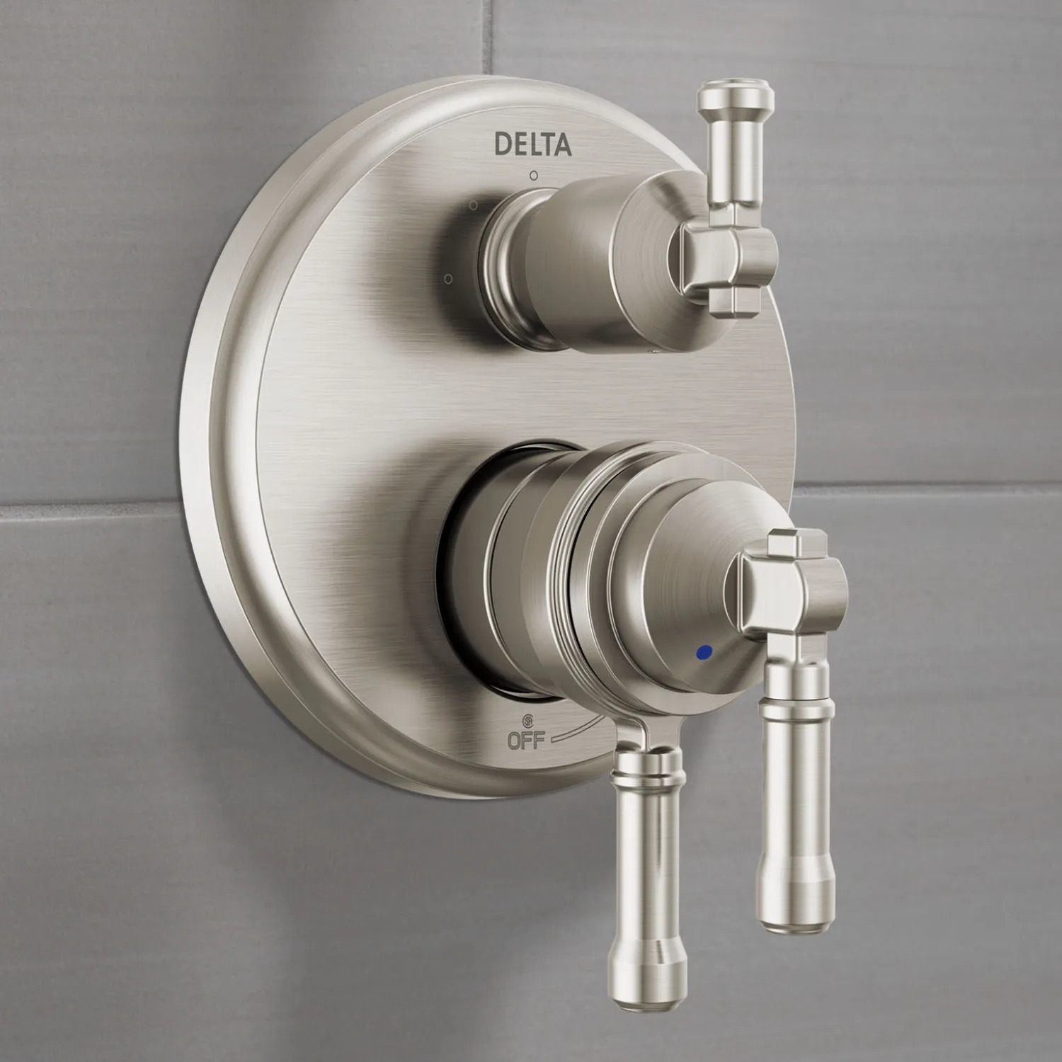 Delta T27884-SS-PR Delta Broderick Monitor 17 Series Integrated Diverter Trim, 3-Setting, ADA, MultiChoice, Lumicoat Stainless - T27884-SS-PR