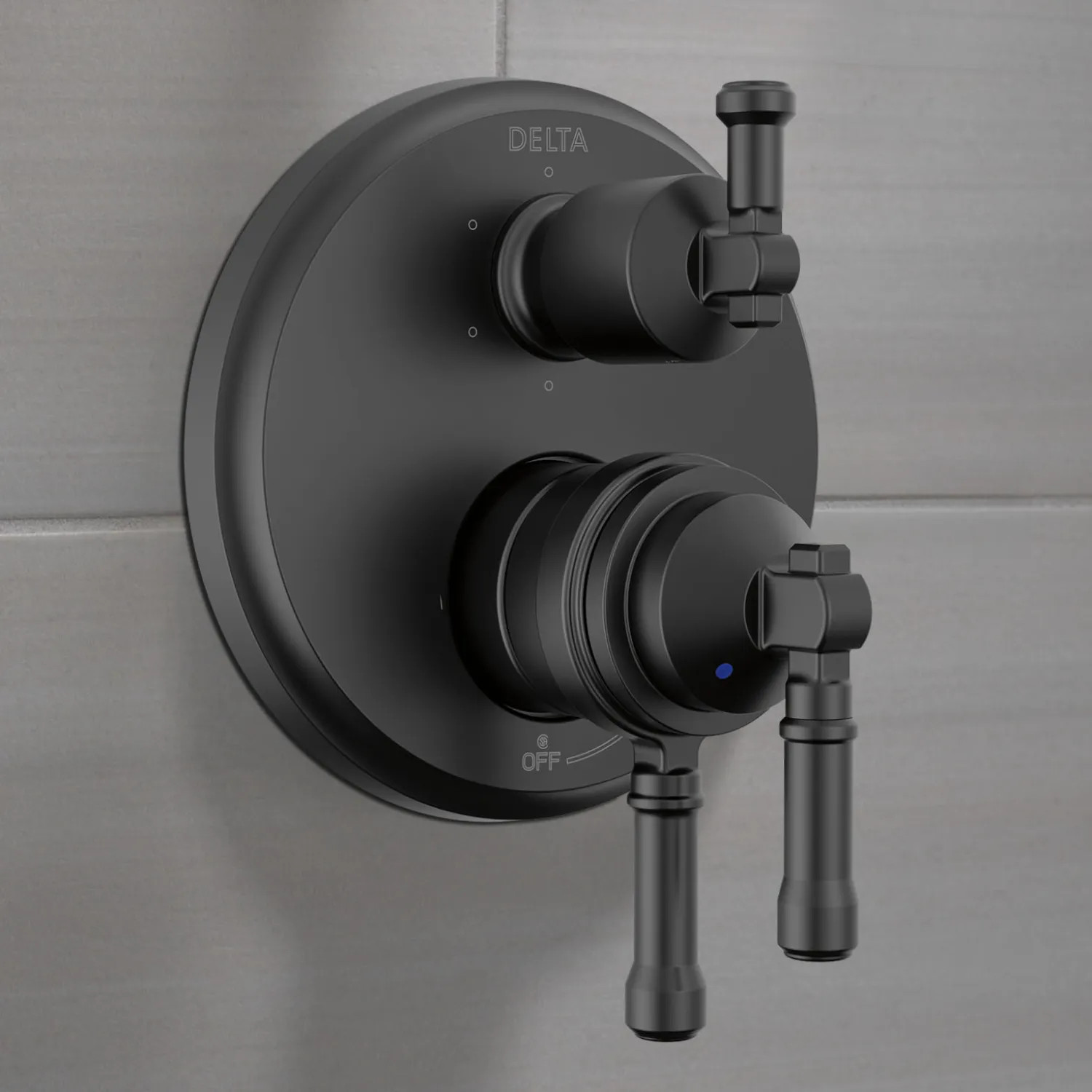 Delta T27984-BL Delta Broderick Monitor 17 Series Integrated Diverter Trim, 6-Setting, ADA, Multichoice, Matte Black - T27984-BL