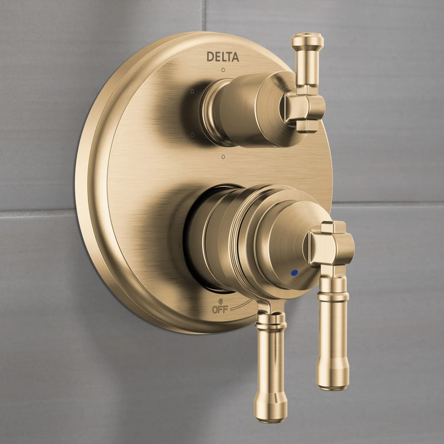 Delta T27984-CZ-PR Delta Broderick Monitor 17 Series Integrated Diverter Trim, 6-Setting, ADA, Multichoice, Lumicoat Champagne Bronze - T27984-CZ-PR