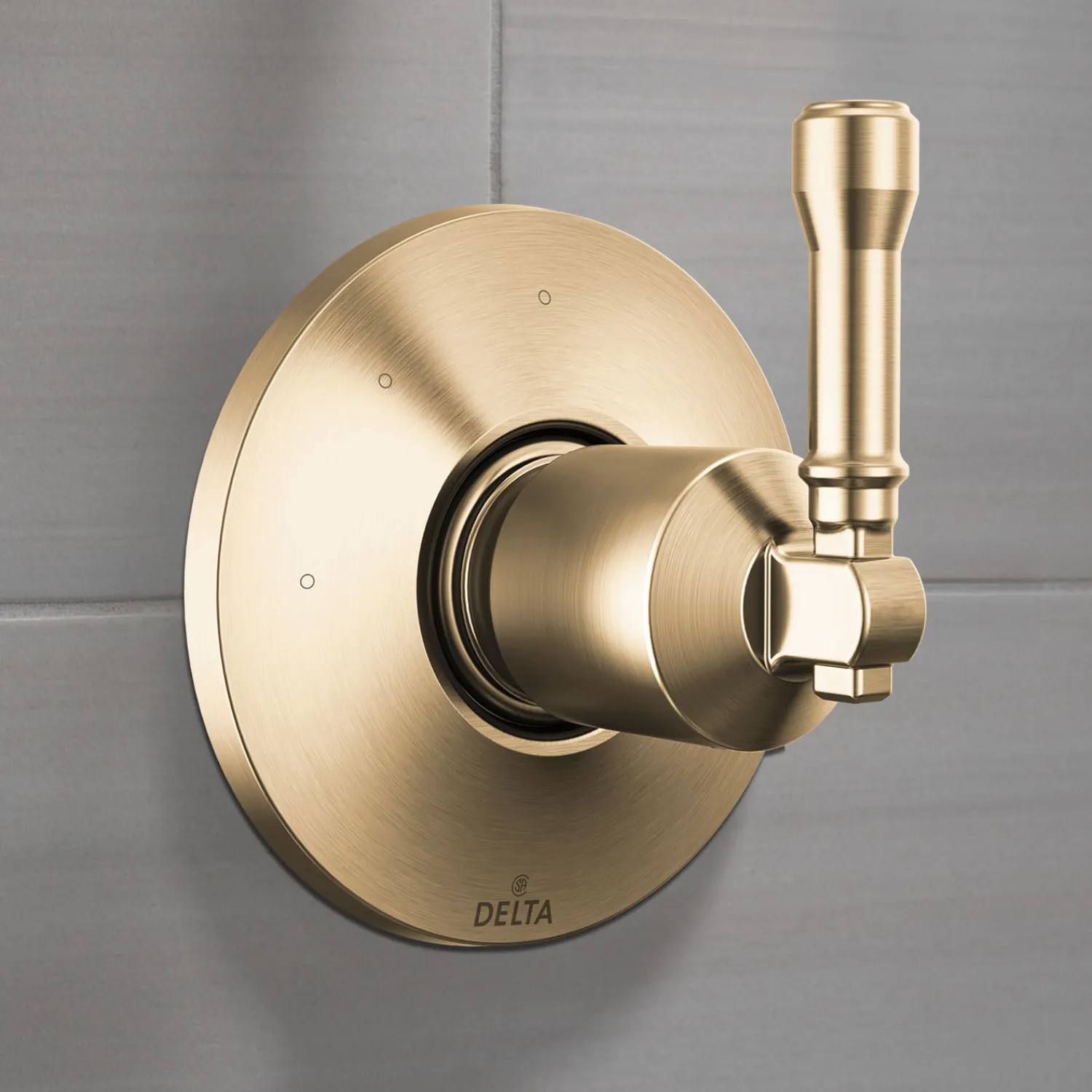 Delta Broderick 3-Function Diverter Trim, ADA, Lumicoat Champagne