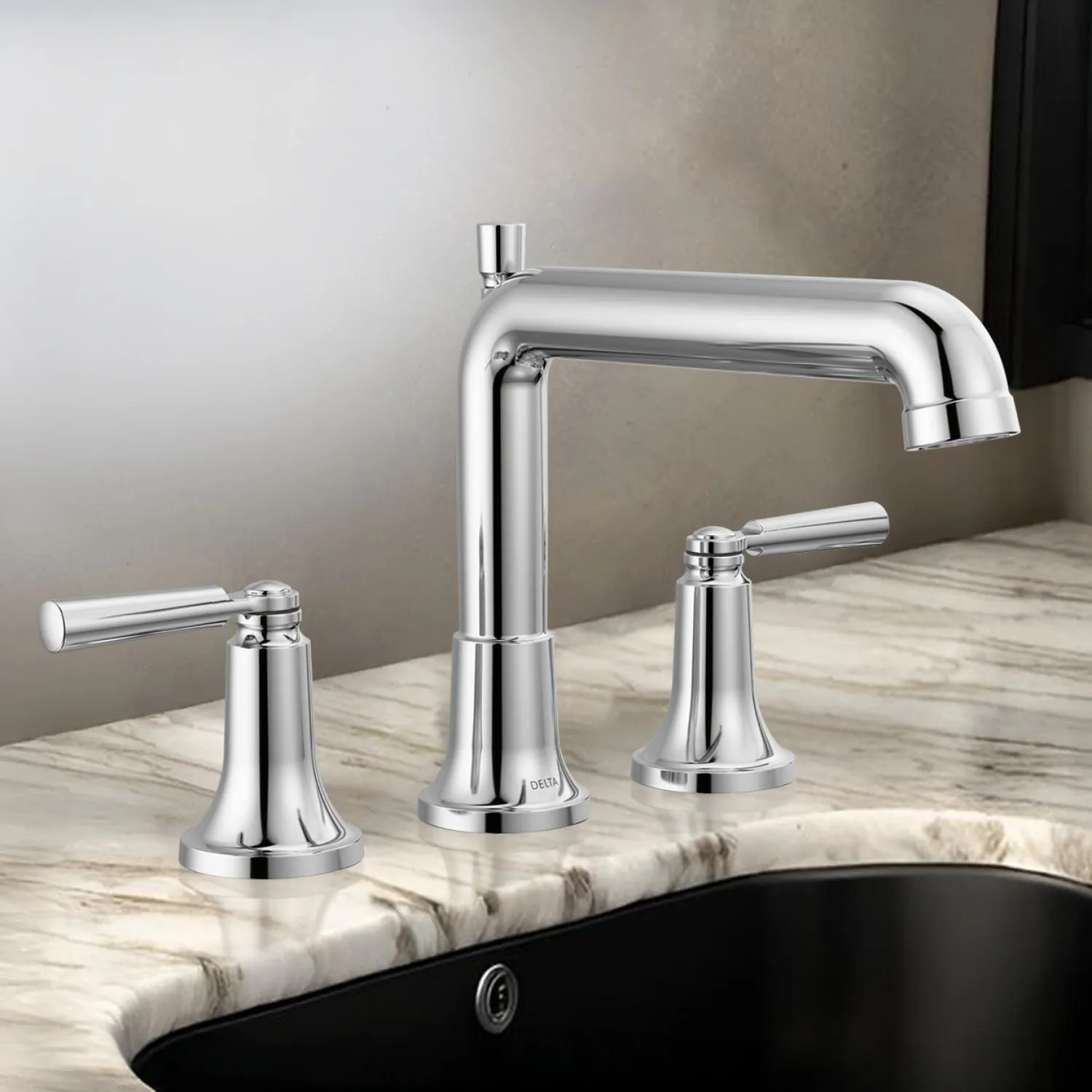 Delta T2736 Delta Saylor Roman Tub Faucet Trim, Fixed Spout, Two Lever Handles, ADA-Compliant, Chrome - T2736