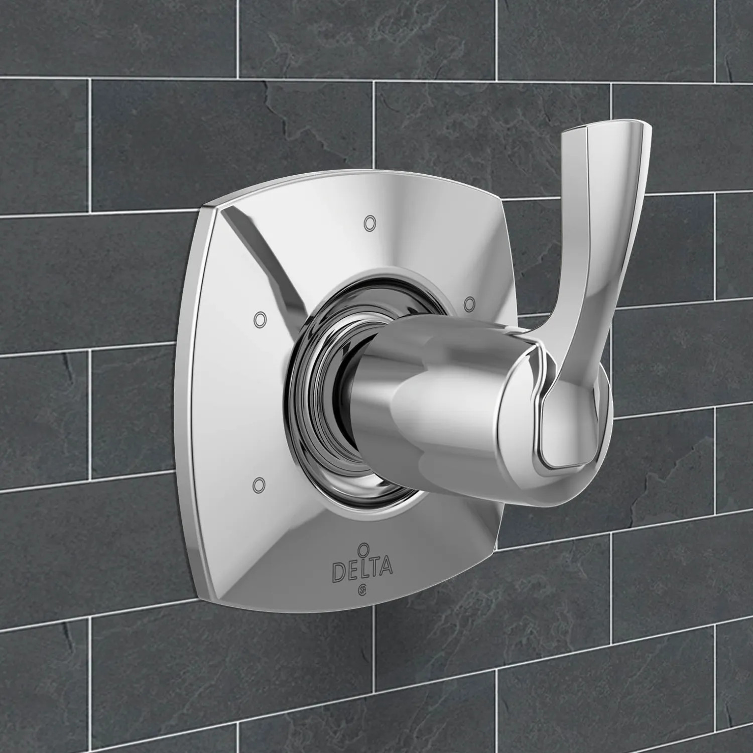 Delta T11976-PR Delta Stryke Diverter Trim With Six Function, Single Lever Handle, ADA, Lumicoat Chrome - T11976-PR