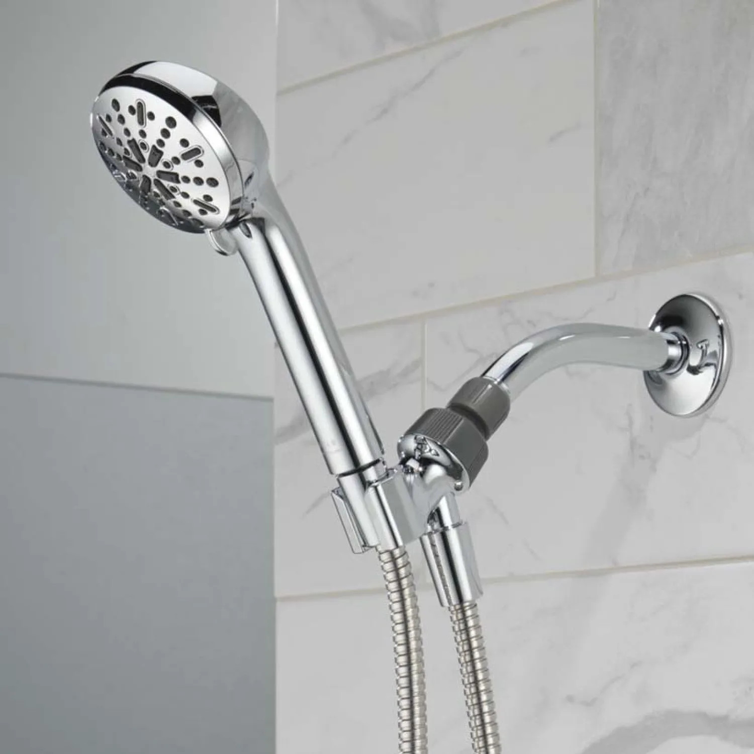 Delta 75413D Delta Universal 4-Setting Hand Shower, Touch-Clean, Chrome - 75413D