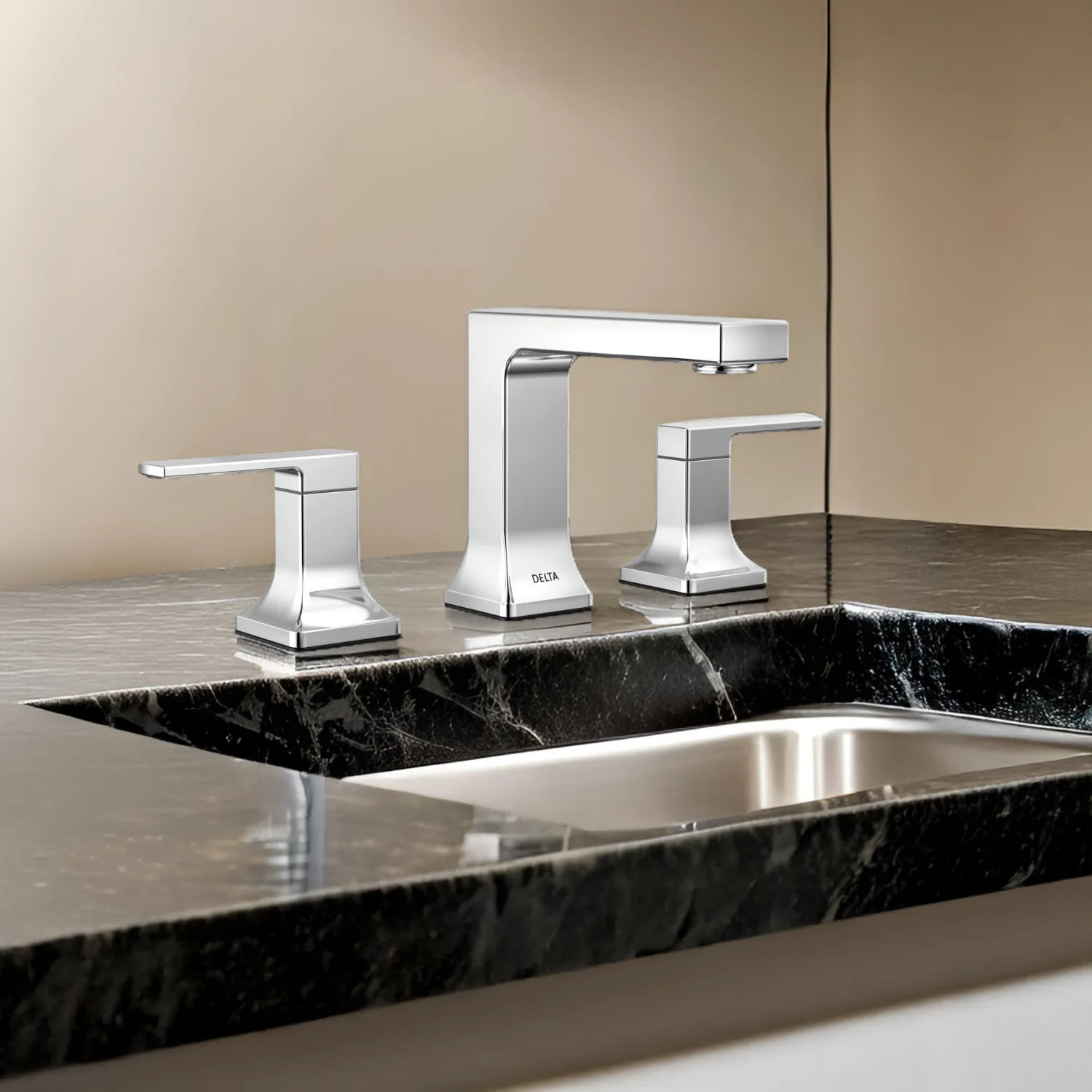 Delta 3537LF-MPU Delta Velum Two Handle Widespread Bathroom Faucet, ADA, 1.2 GPM, Chrome - 3537LF-MPU