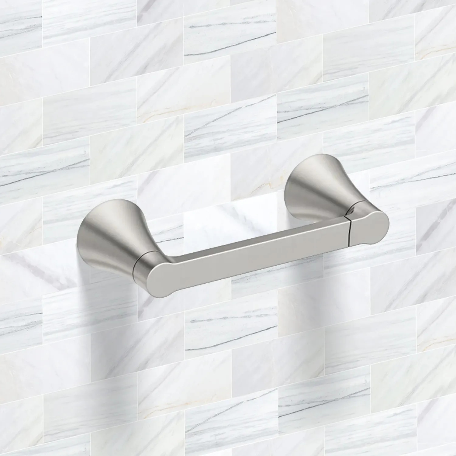 Moen YB0708BN Moen Jase Pivoting Paper Holder, Brushed Nickel - YB0708BN