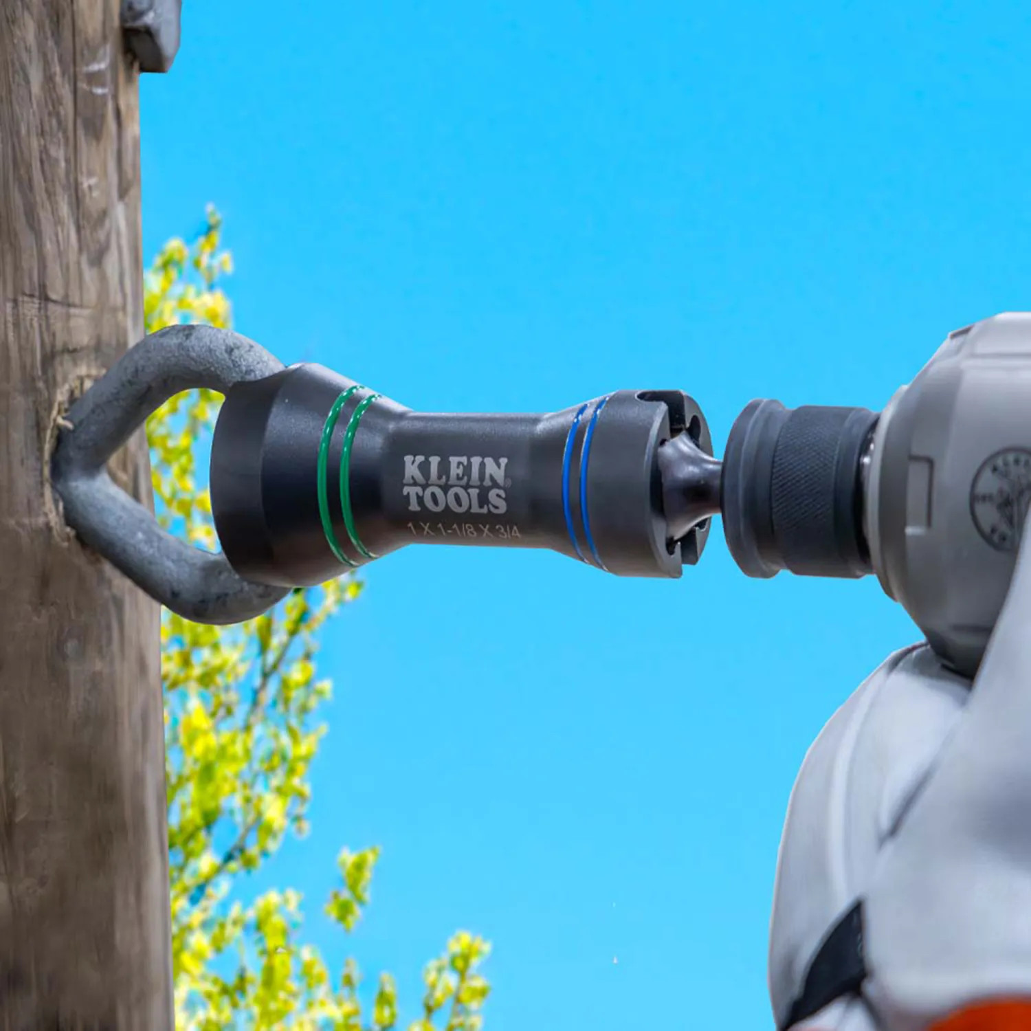 Klein NRHDM Klein 5-in-1 Mini Impact Socket, 7/16
