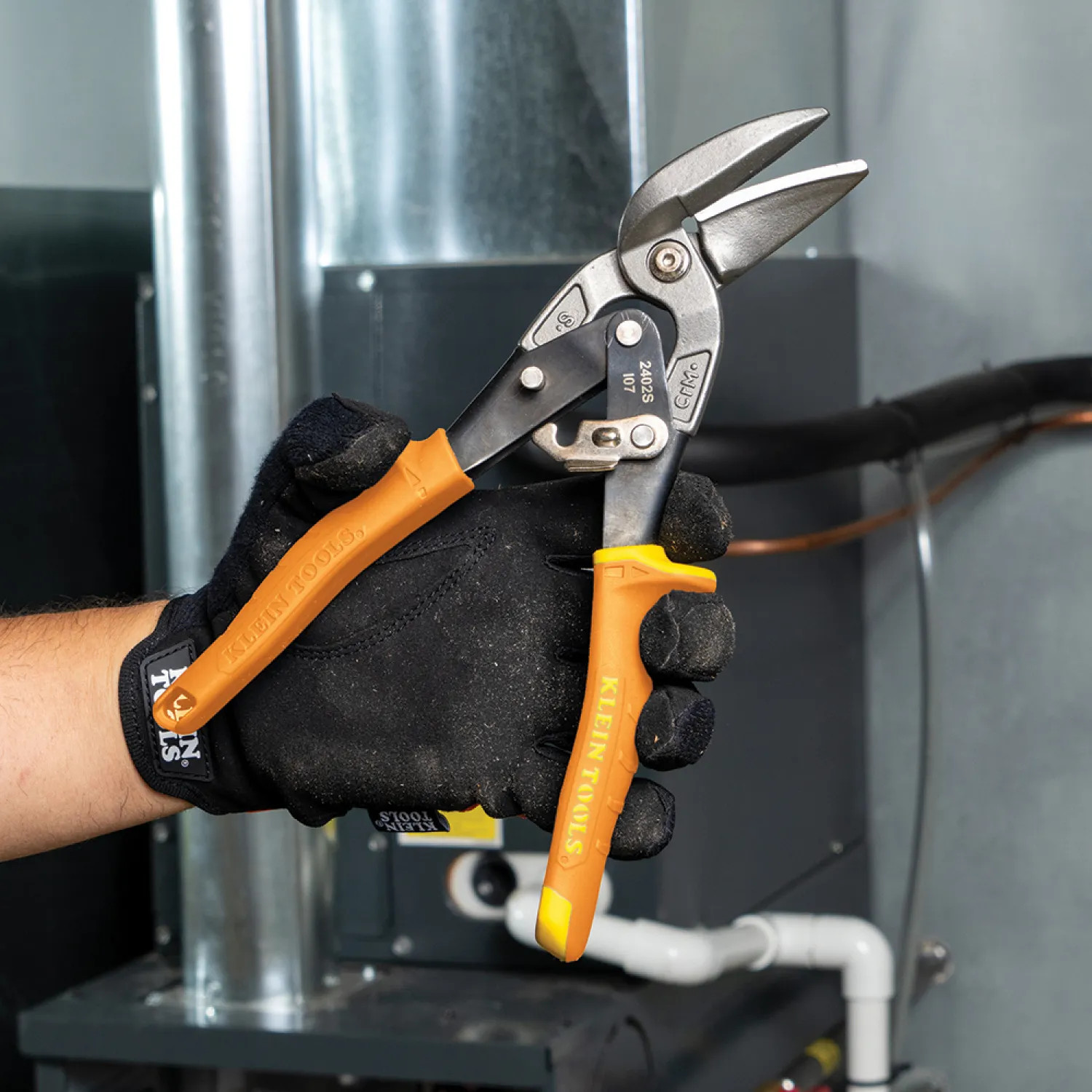 Klein 2402S Klein Offset Straight-Cutting Aviation Snips - 2402S