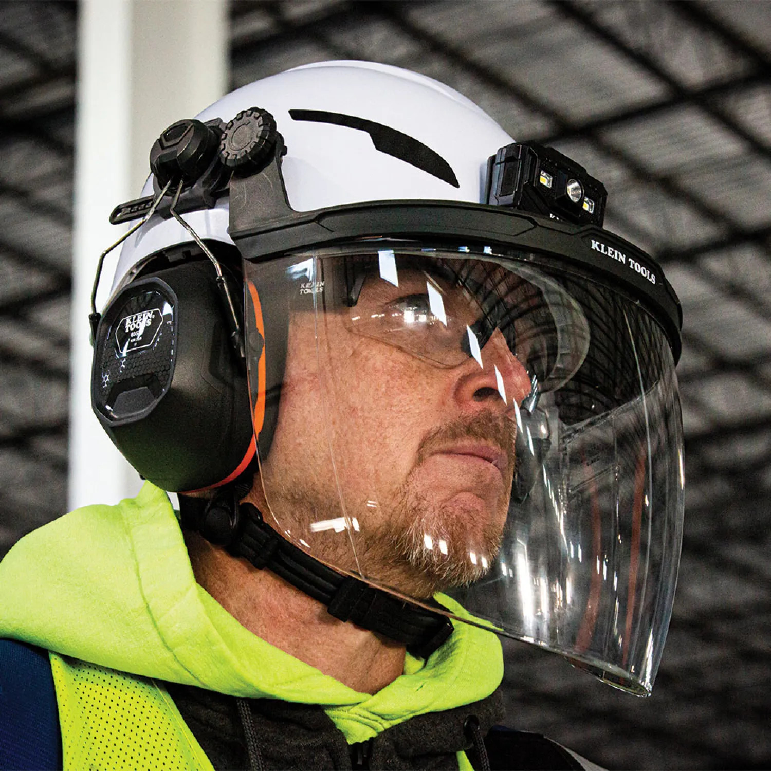 Klein 60472 Klein Face Shield for Safety Helmet and Cap-Style Hard Hat, Clear, Polycarbonate - 60472