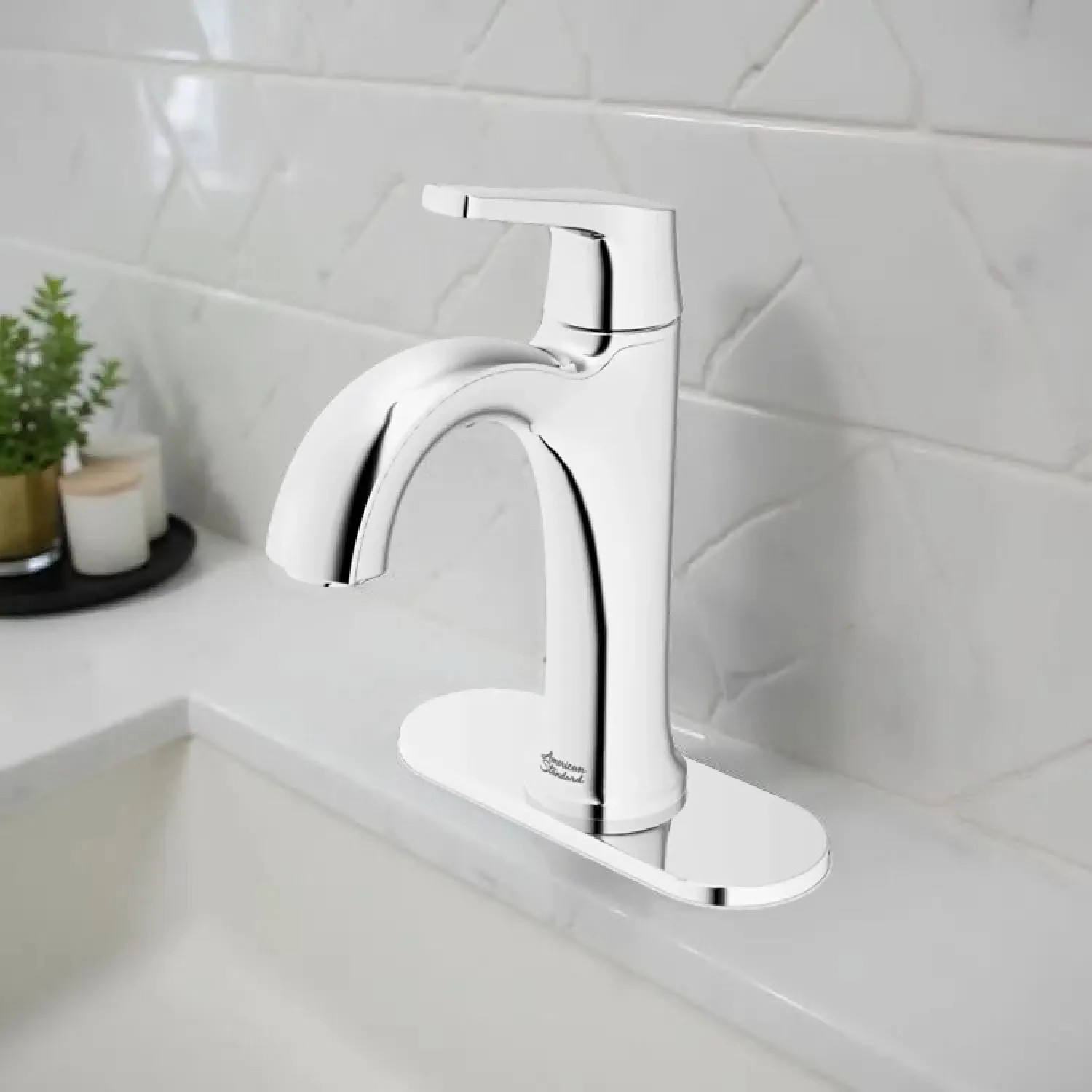 American Standard Becklow Single-Handle Bathroom Faucet With Push Pop ...