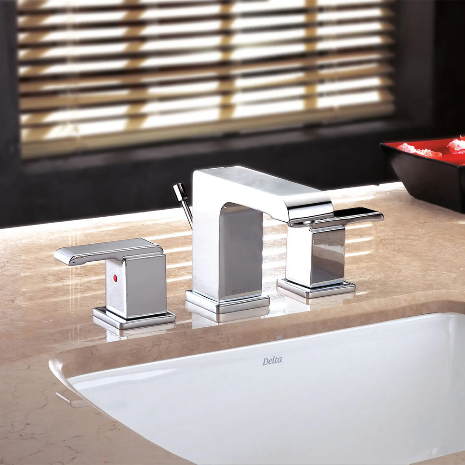 Delta Urban Arzo Two-Handle Widespread Bathroom Faucet w/ Pop-Up, Delex ...