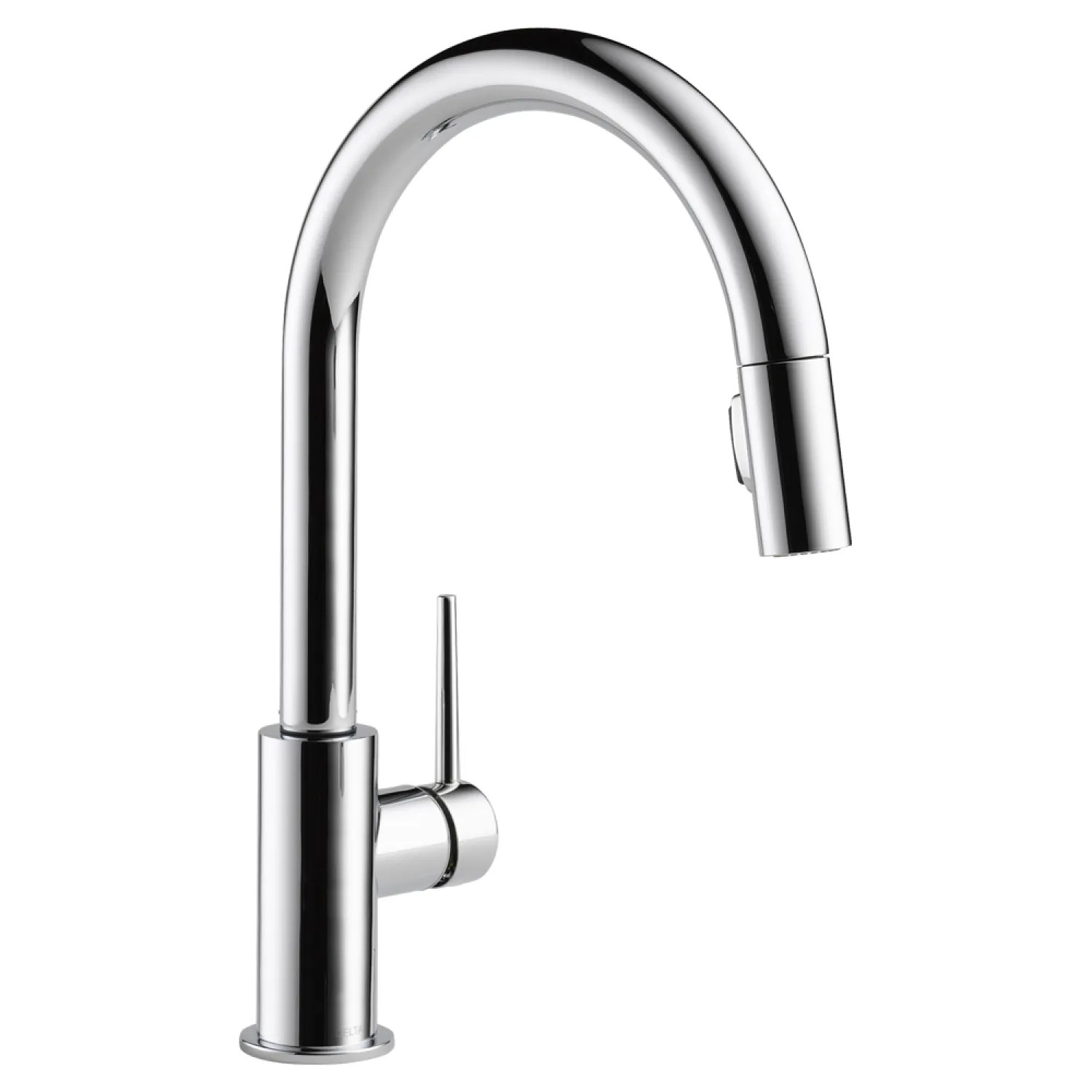 Delta 9159-DST Delta Trinsic Two-Function Single-Handle Chrome Pull-Down Kitchen Faucet, 1.8 GPM, Lever Handle, Diamond Seal Technology, ADA - 9159-DST