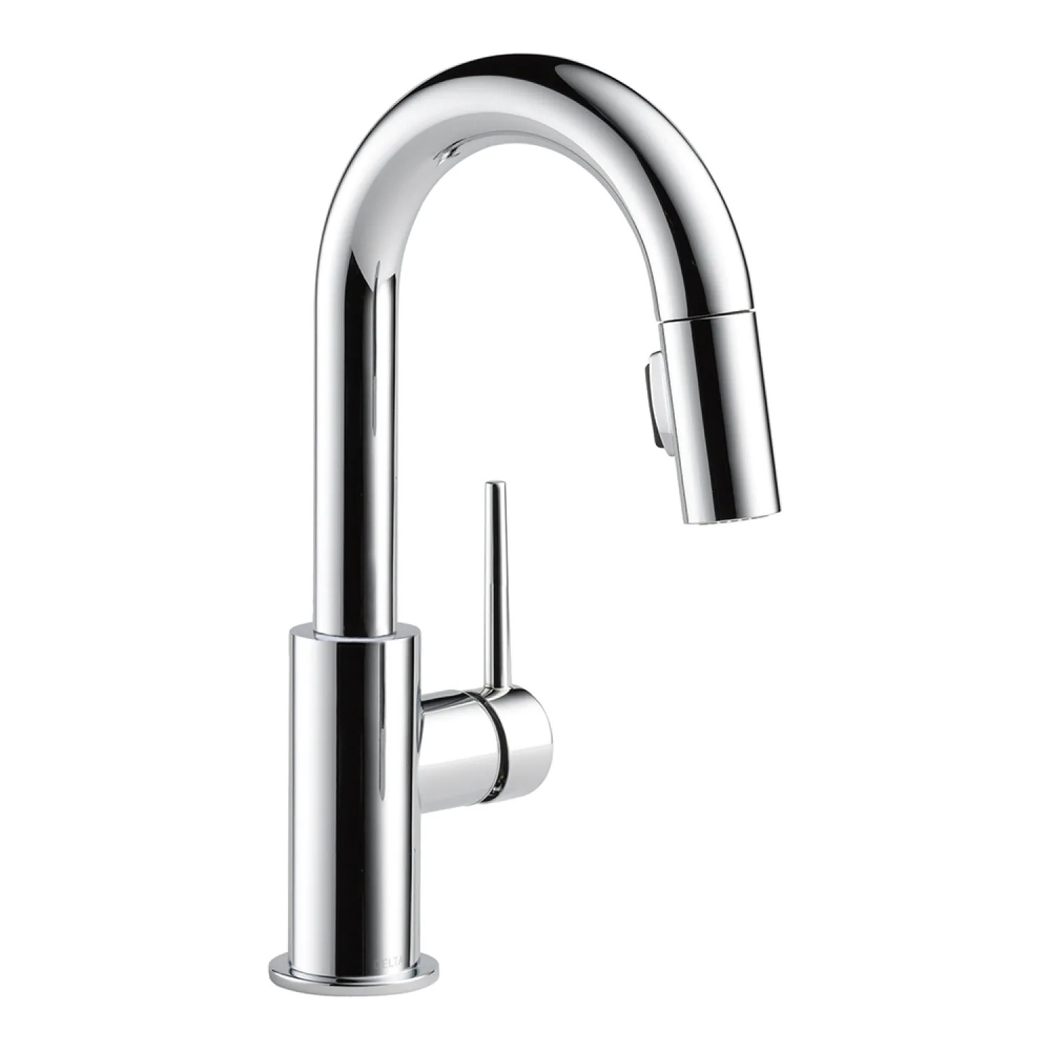 Delta 9959-DST Delta Trinsic Two-Function Single-Handle Chrome Pull-Down Bar/Prep Faucet, 1.8 GPM, Lever Handle, Diamond Seal Technology, ADA - 9959-DST