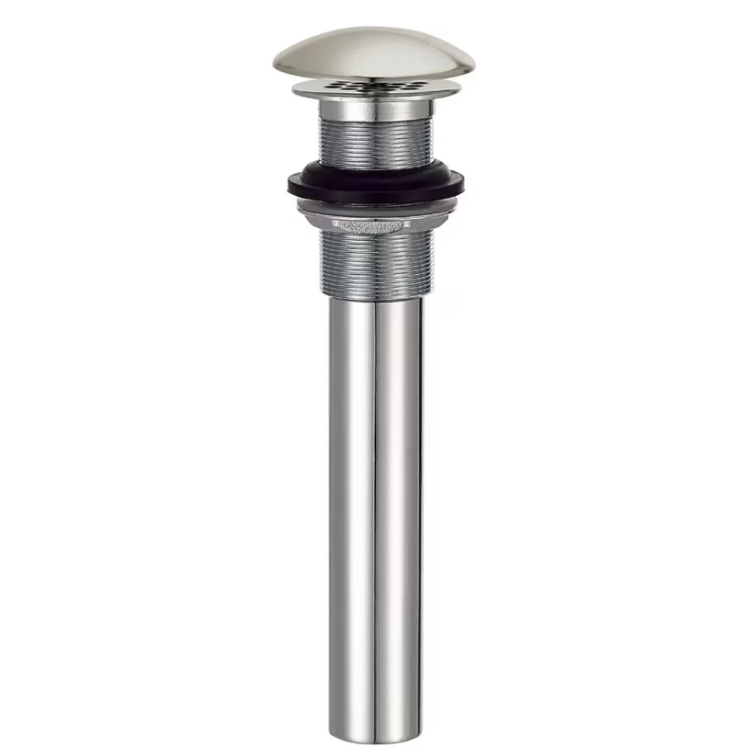 Gerber D495082BN Gerber 1-1/4in Brushed Nickel Bathroom Sink Drain with Cover & Grid Strainer, No Overflow - D495082BN