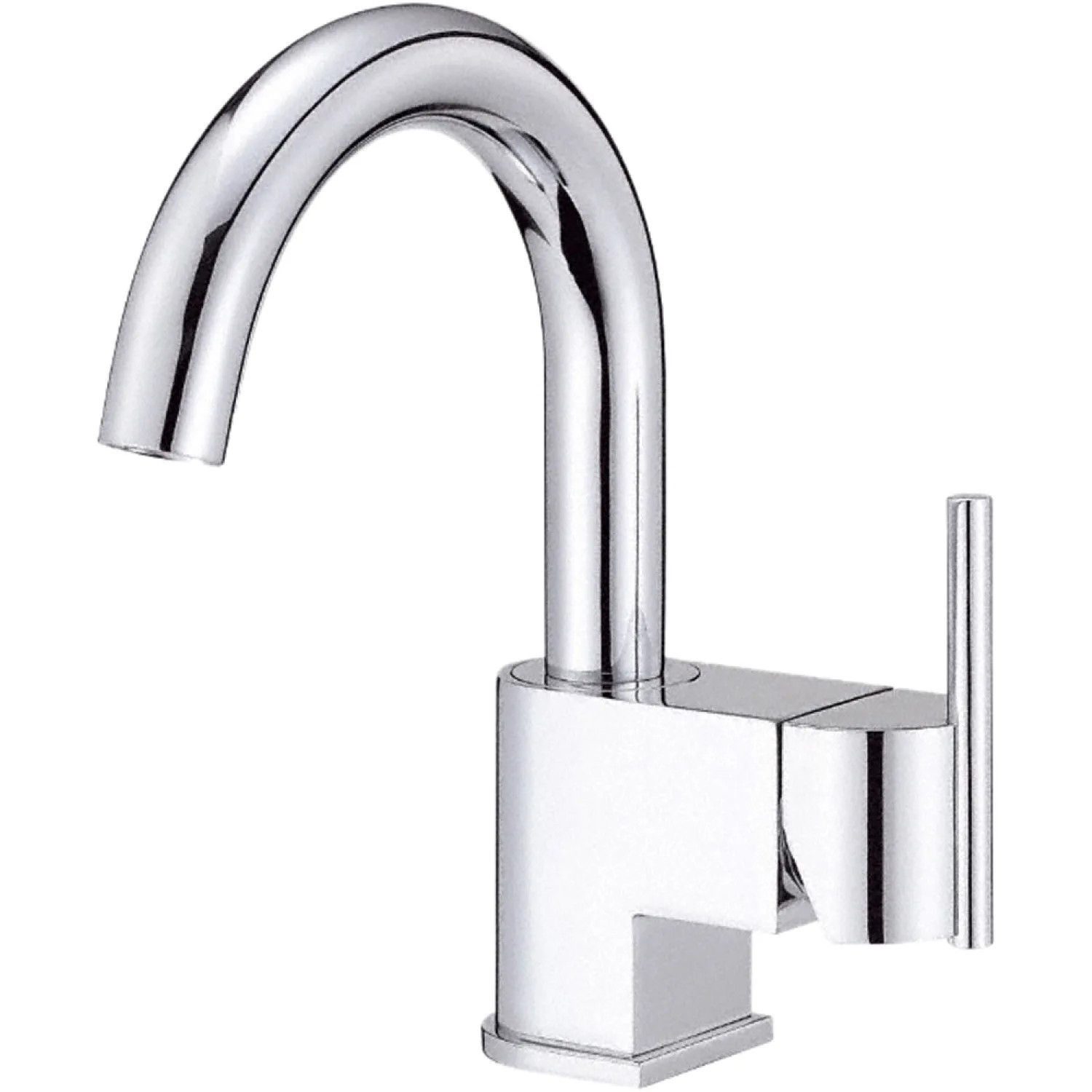 Danze D221542 Danze Como Single-Hole Bathroom Faucet with Metal Touch-Down Drain, Single-Handle, 1.5 GPM, Lever Handle, ADA, WaterSense, Chrome - D221542