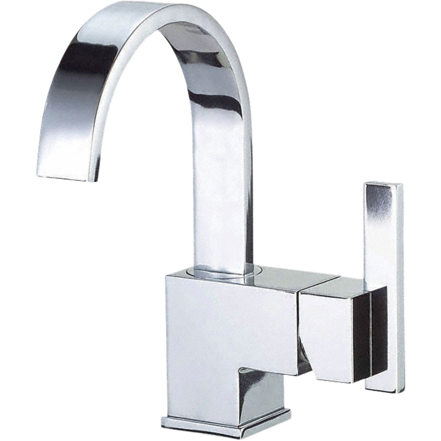 Danze D221544 Danze Sirius Single-Hole Bathroom Faucet with Touch-Down Drain, Natural Water Stream, Single-Handle, 1.5 GPM, Lever Handle, Chrome - D221544