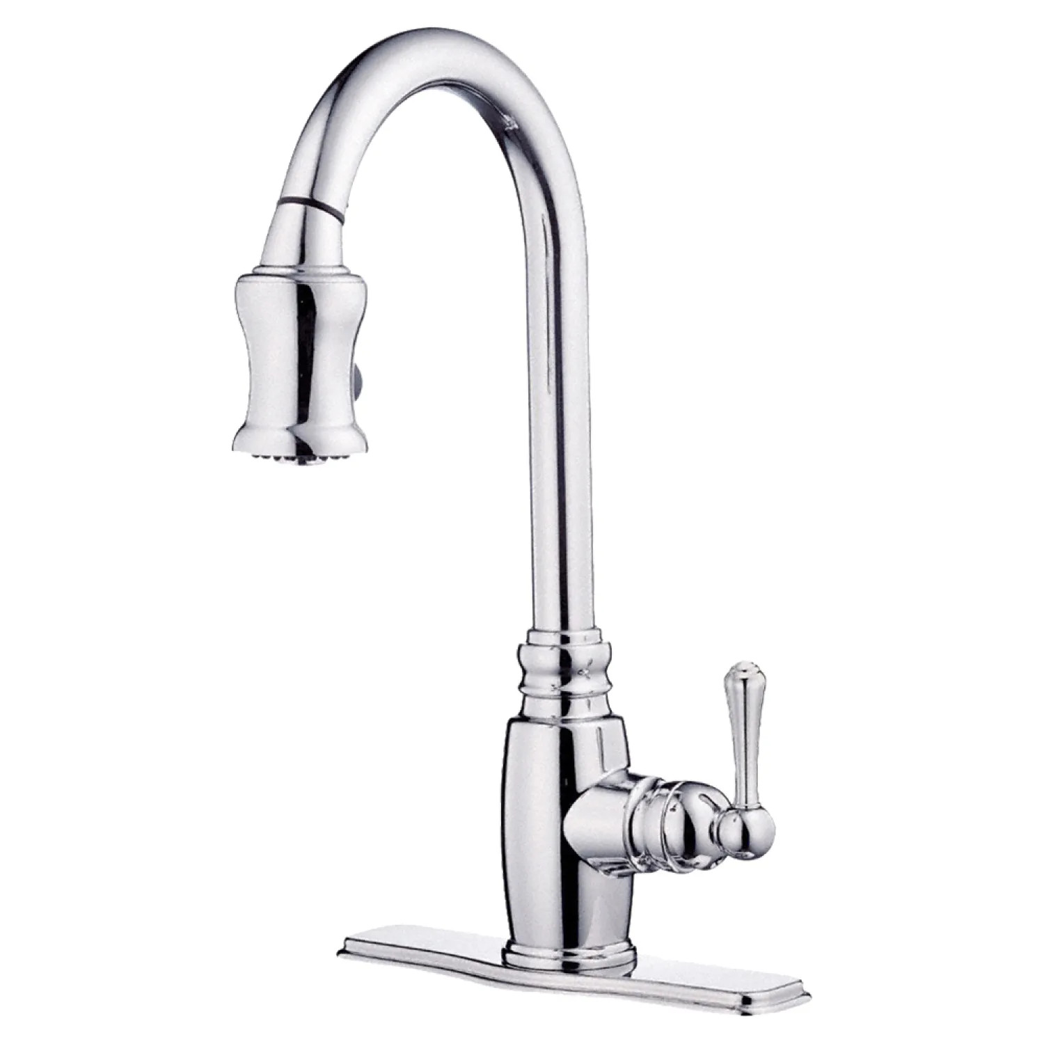 Danze D454557 Danze Opulence Single Handle Pull-Down Kitchen Faucet, Chrome - D454557