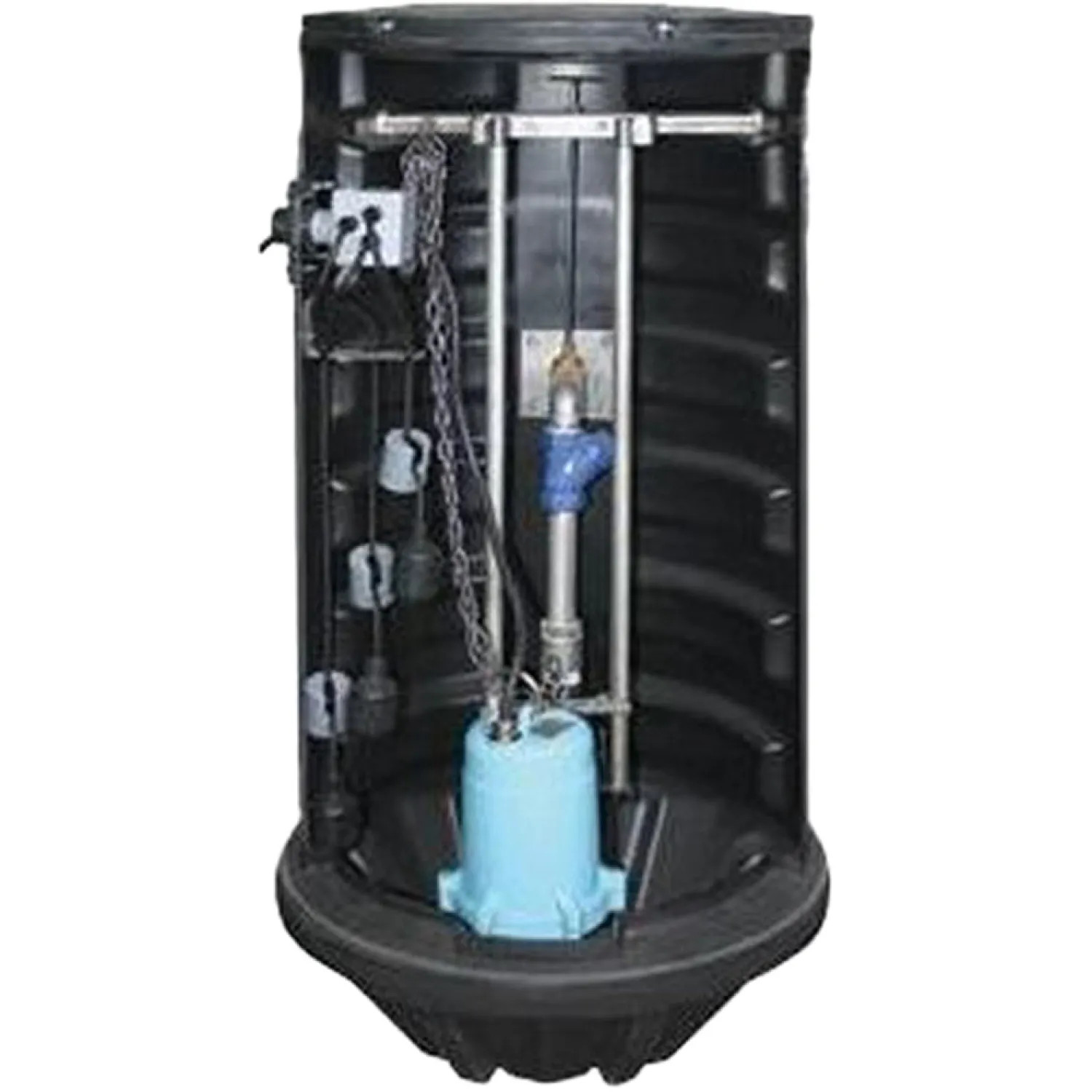 Little Giant 520819 Little Giant Package System, 24” x 72” Polyethylene Basin, 230 Volts, Pre-set Control Float Switches - GP-SMPX-K 520819