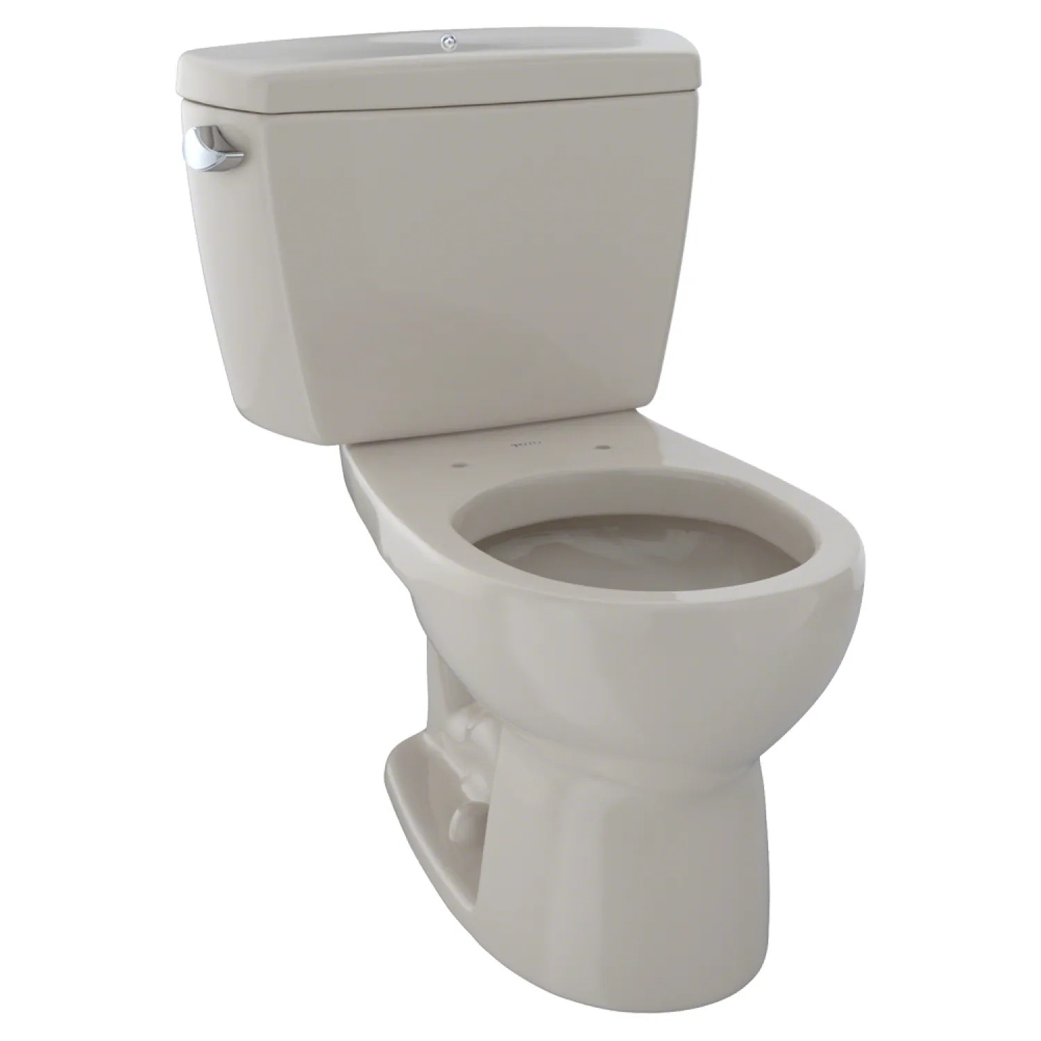 Toto CST743SDB#03 TOTO Drake Two-Piece Round 1.6 GPF Toilet with Insulated Tank and Bolt Down Tank Lid, Bone - CST743SDB#03