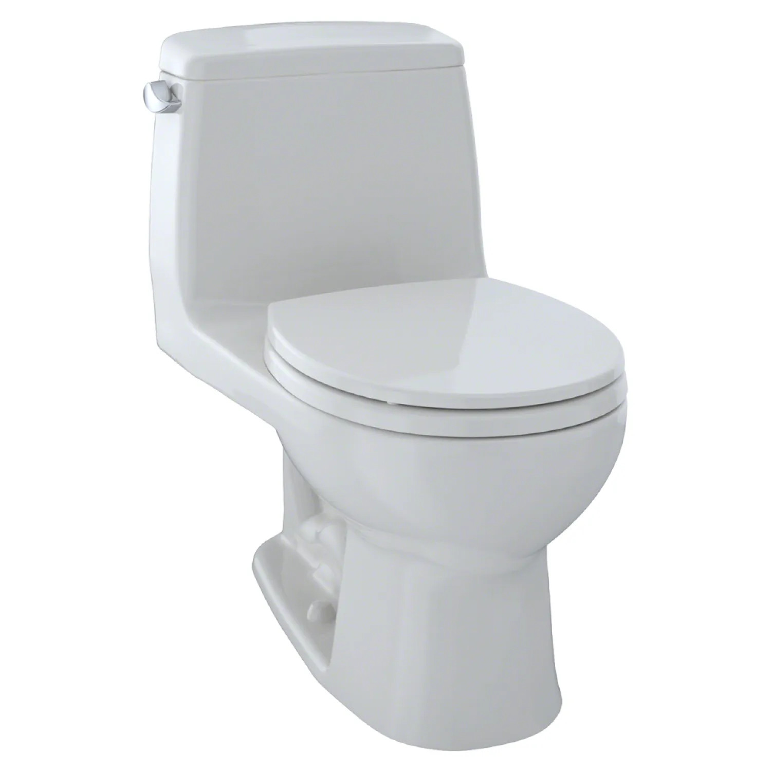 Toto MS853113E#11 TOTO Eco UltraMax One-Piece Round Bowl Toilet with SoftClose Seat, E-Max, 1.28 GPF, Colonial White - MS853113E#11